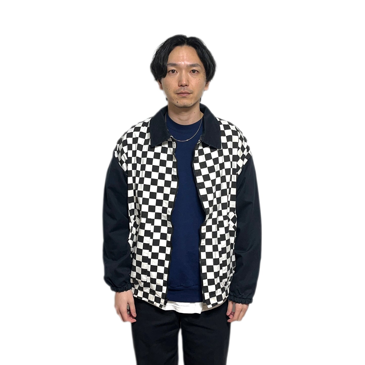 80's〜 CHECKER RAGS Checker Flag JKT Size (XL)位