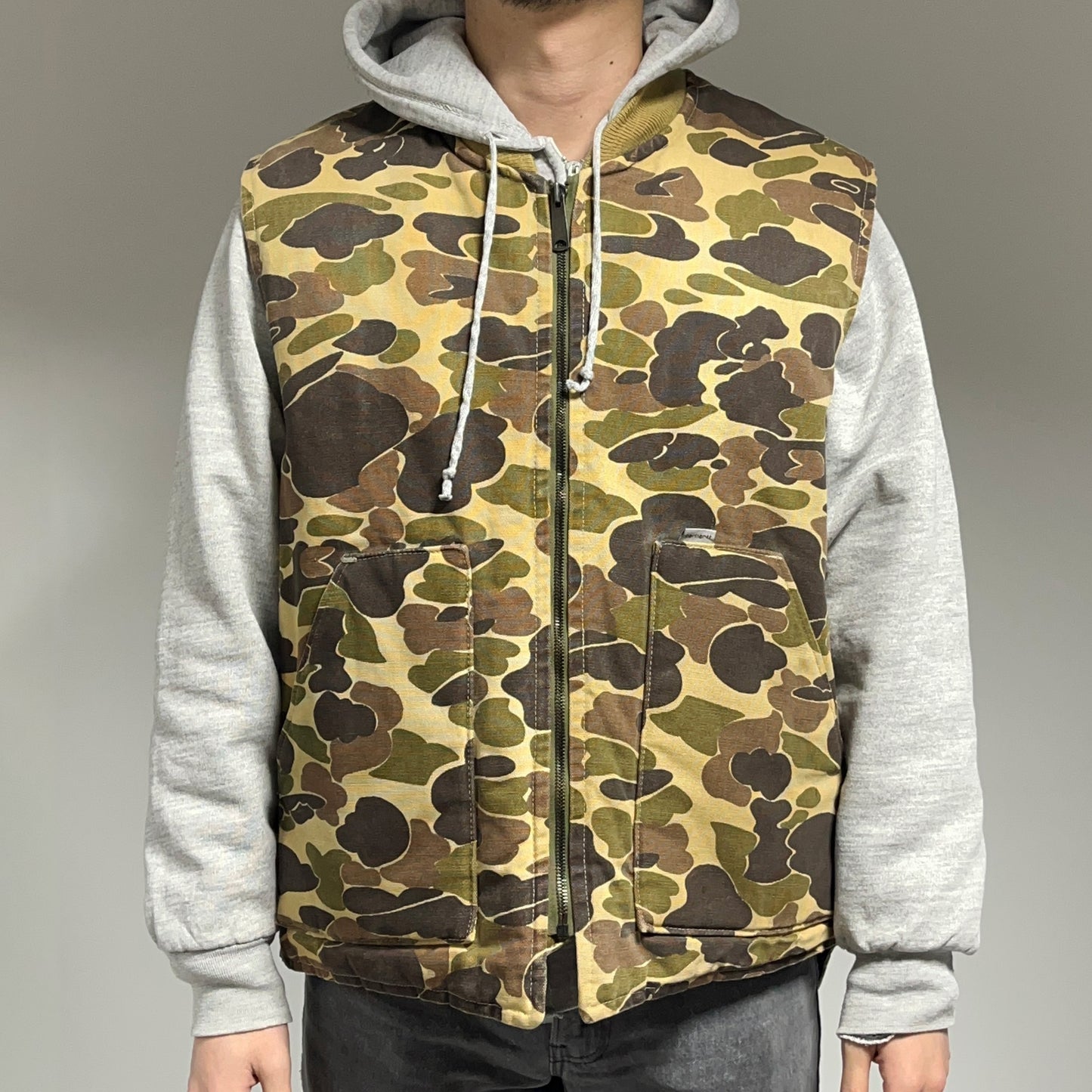 80's Carhartt DUCK VEST ダックハンターカモ Size (XL)