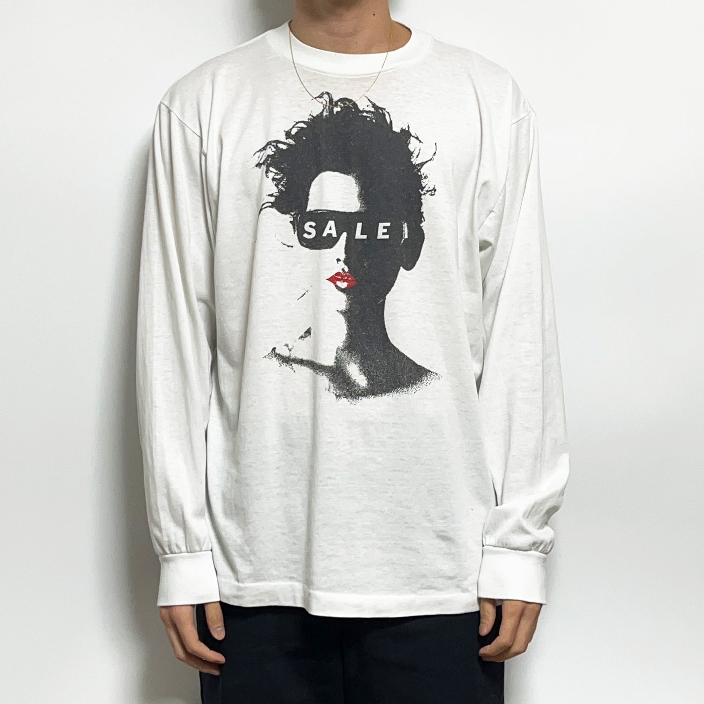 80's〜 SALE L/S プリント T Size (L)位