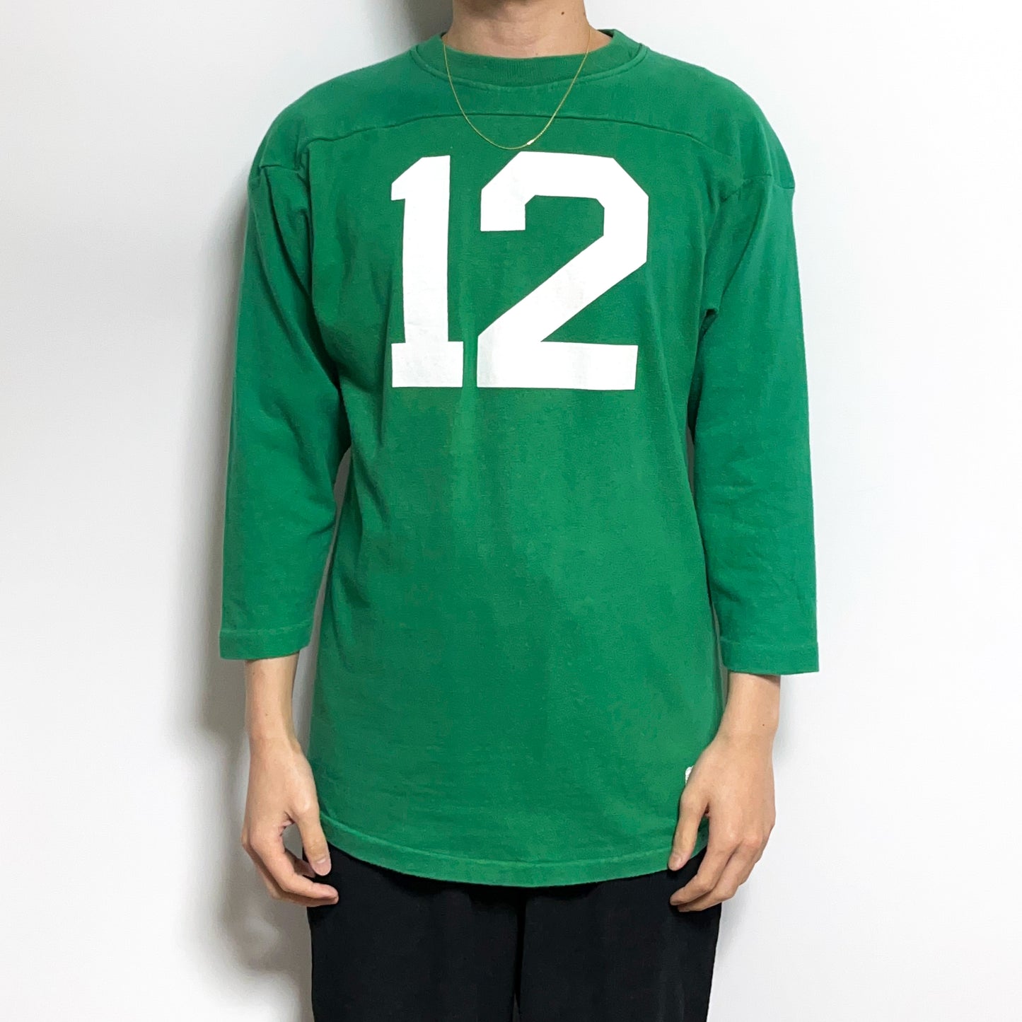 70's バータグ Champion Football T "12" Size (L)