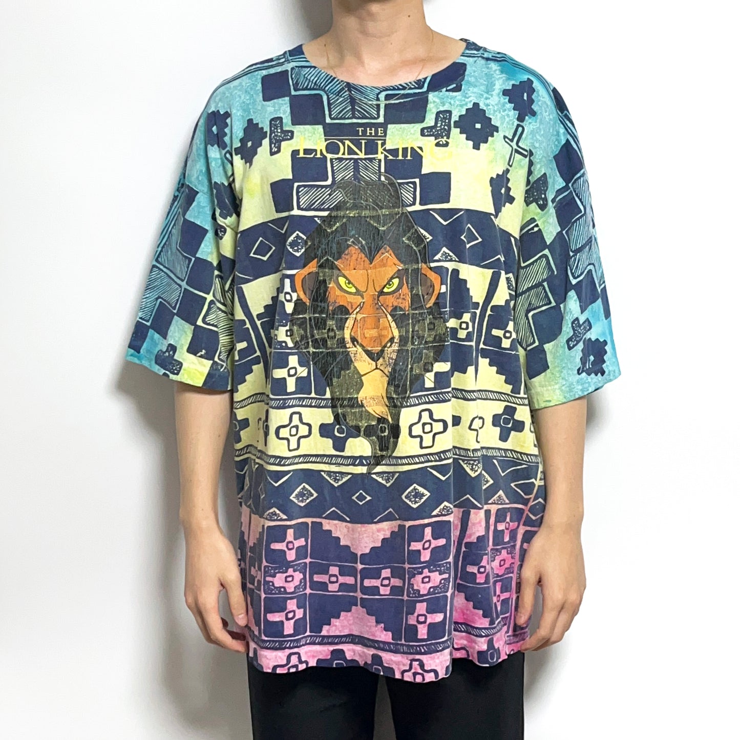 90's Disney THE LION KING T "Scar" Size (XL) レア!