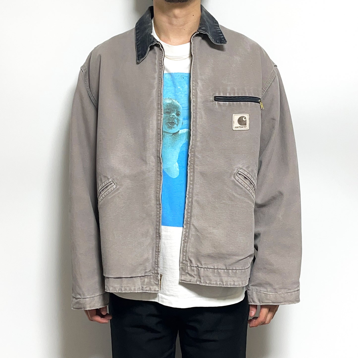 80's〜 Carhartt DETROIT JKT グレー レアカラー! Size (XL)位
