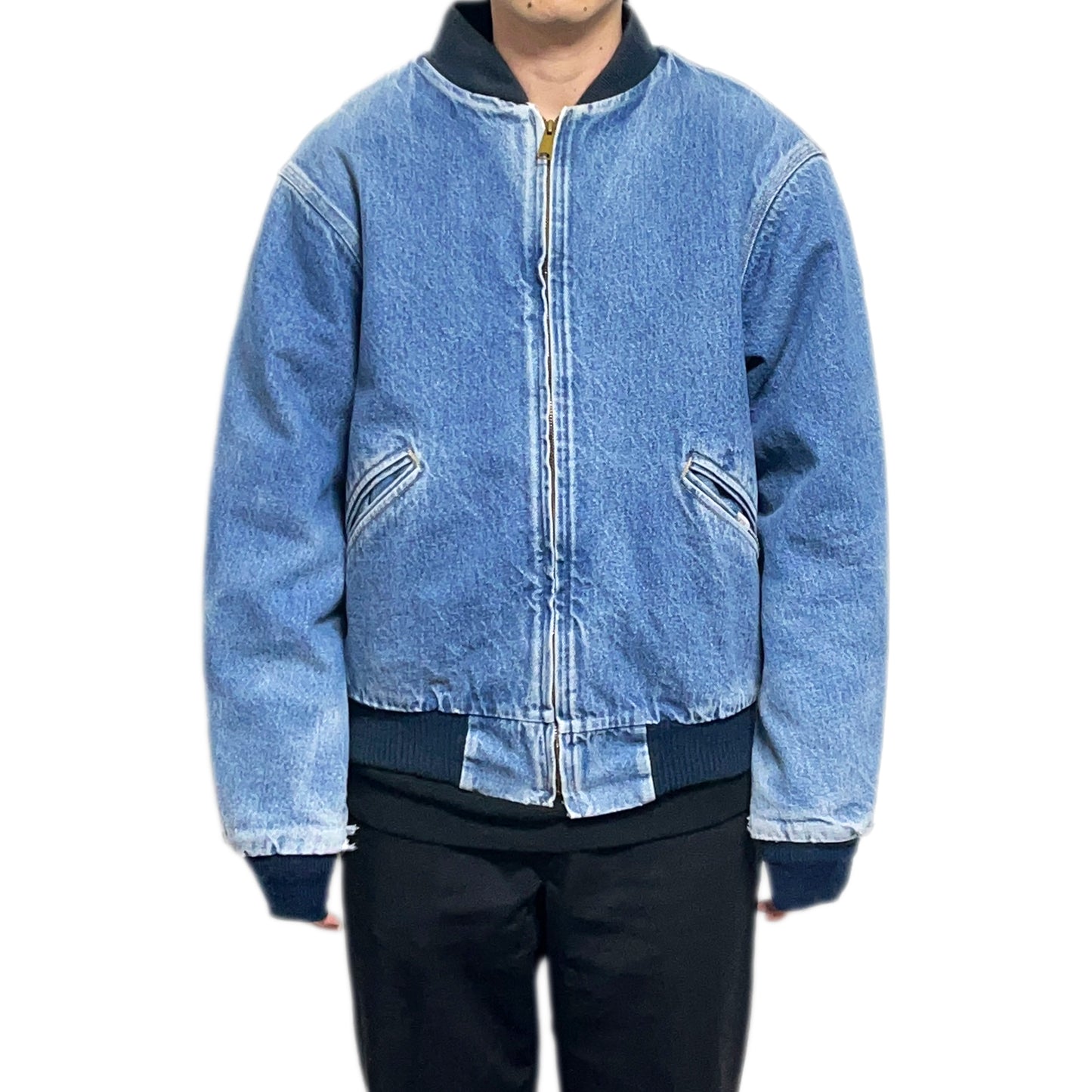 90's Carhartt Santa Fe Denim JKT Size (L-XL)位 レア!