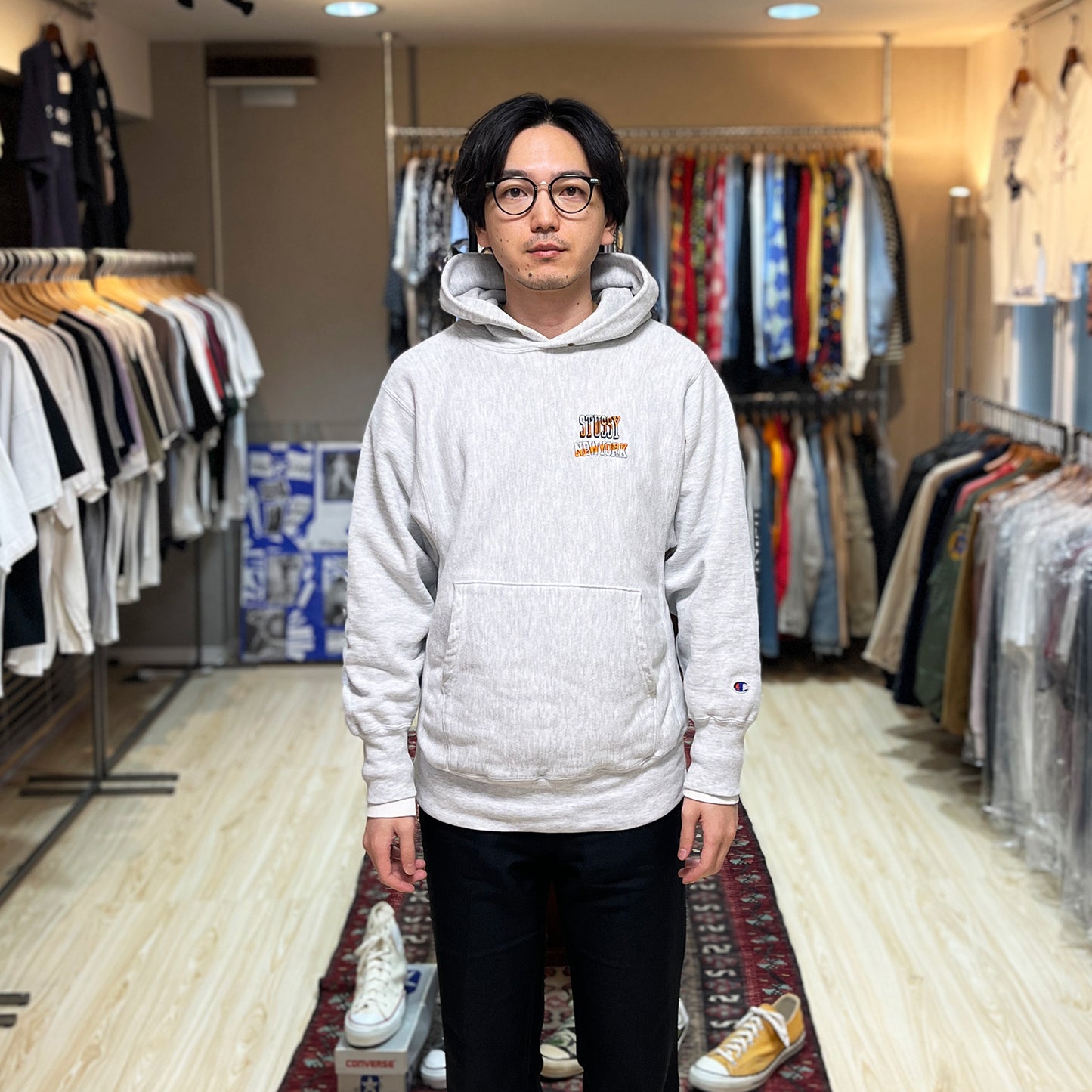 90's〜 Champion R/W "Stussy" Parka Size (M) レア!