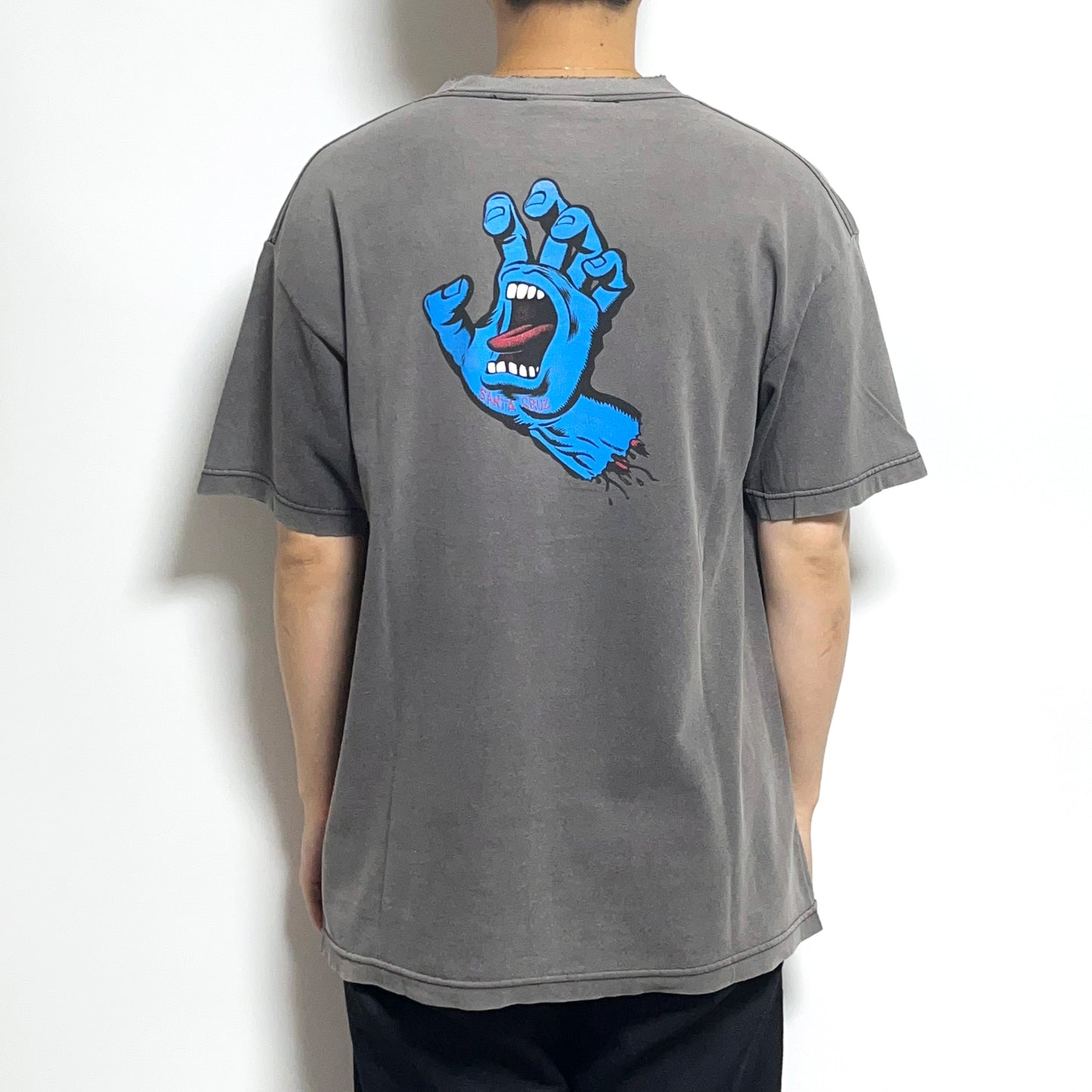 90's〜 NHS SANTA CRUZ T "SCREAMING HAND" Size (L-XL)位