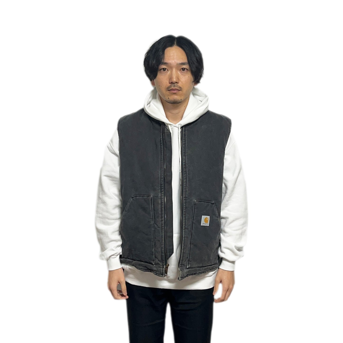 アメリカ製 Carharrt Duck Vest ブラック Size (XL-TALL)