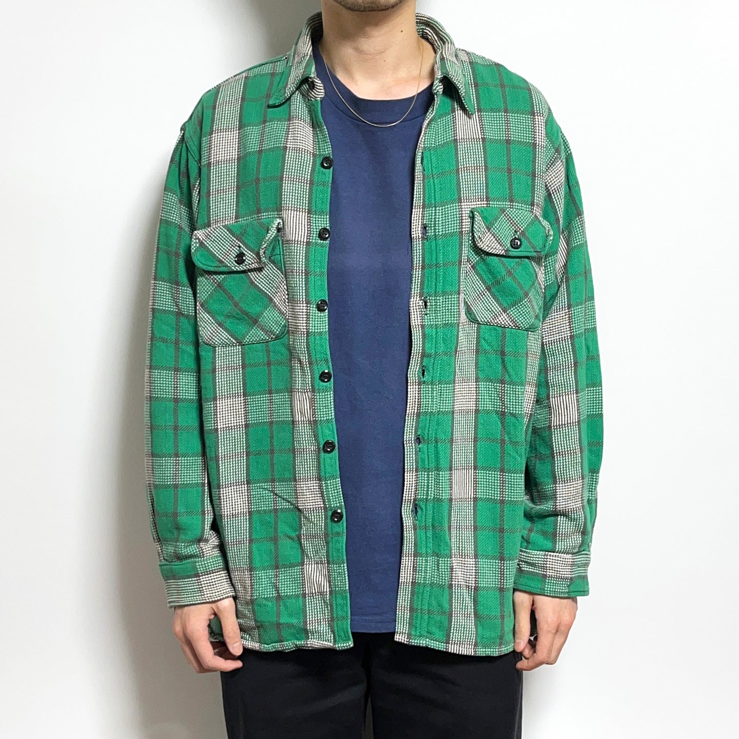 60's Sears Nel SH マチ付き 好配色パターン Size (L) ビッグサイズ!