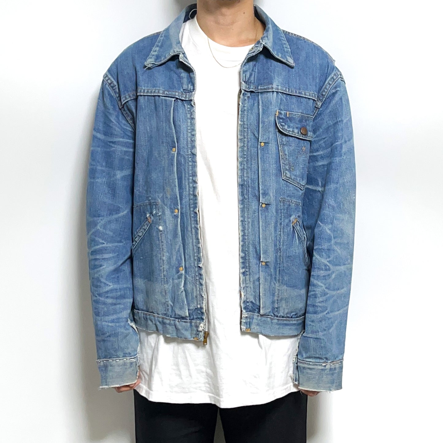 60's Wrangler 11MJZ Denim JKT 極上色落ち Size (44)位