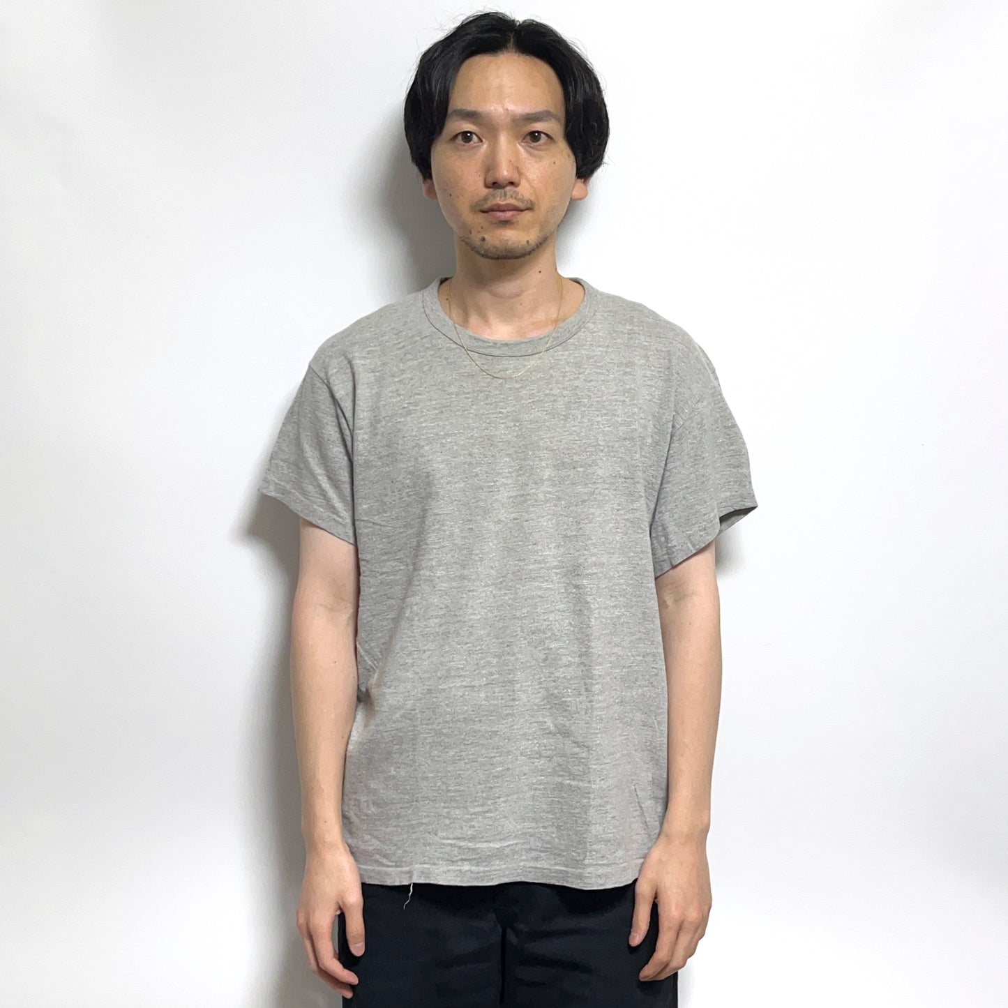60's Russell Southern Blank T 霜降りグレー 100%コットン Size (XL) レア!