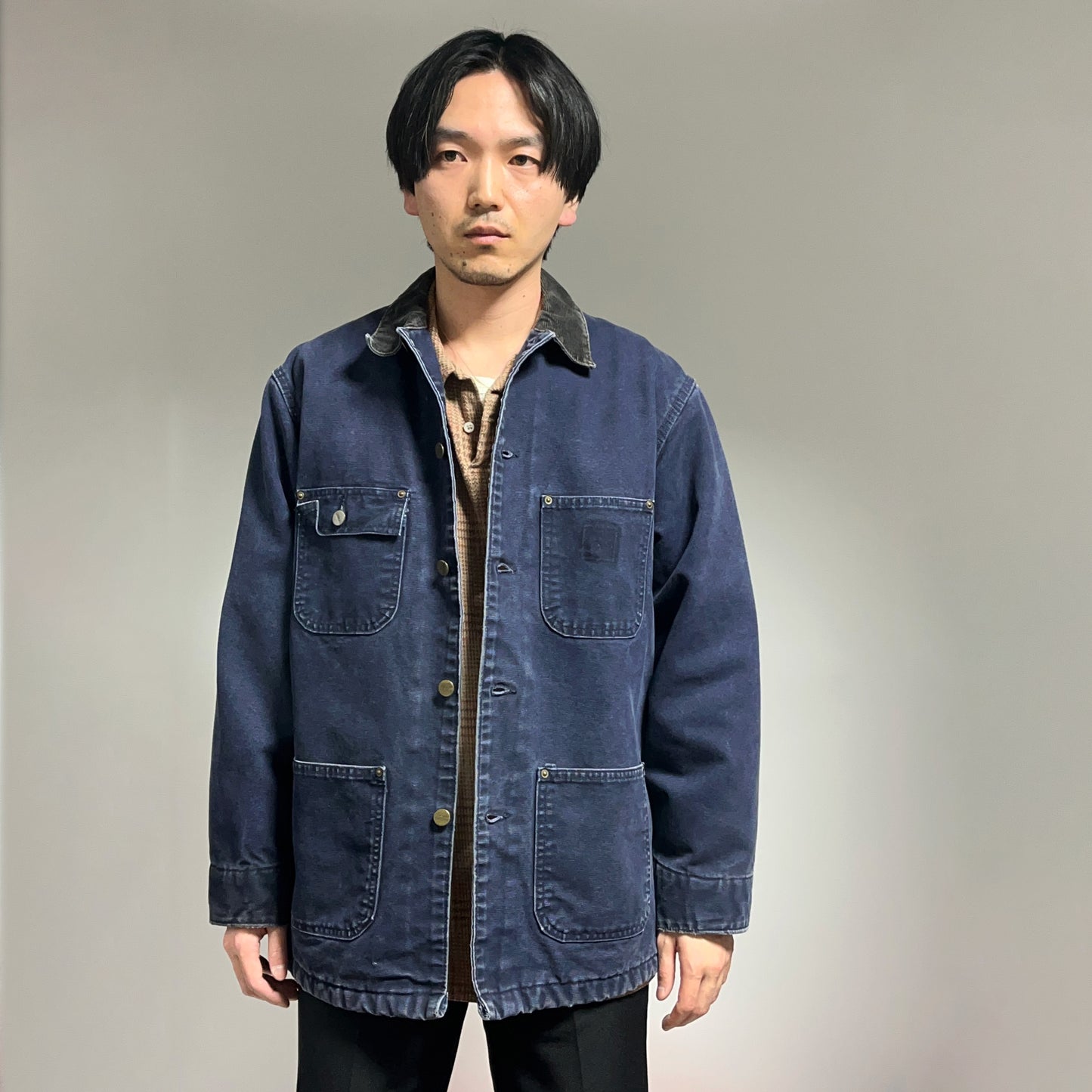 メキシコ製 Carhartt チョアコート ネイビー Size (M)
