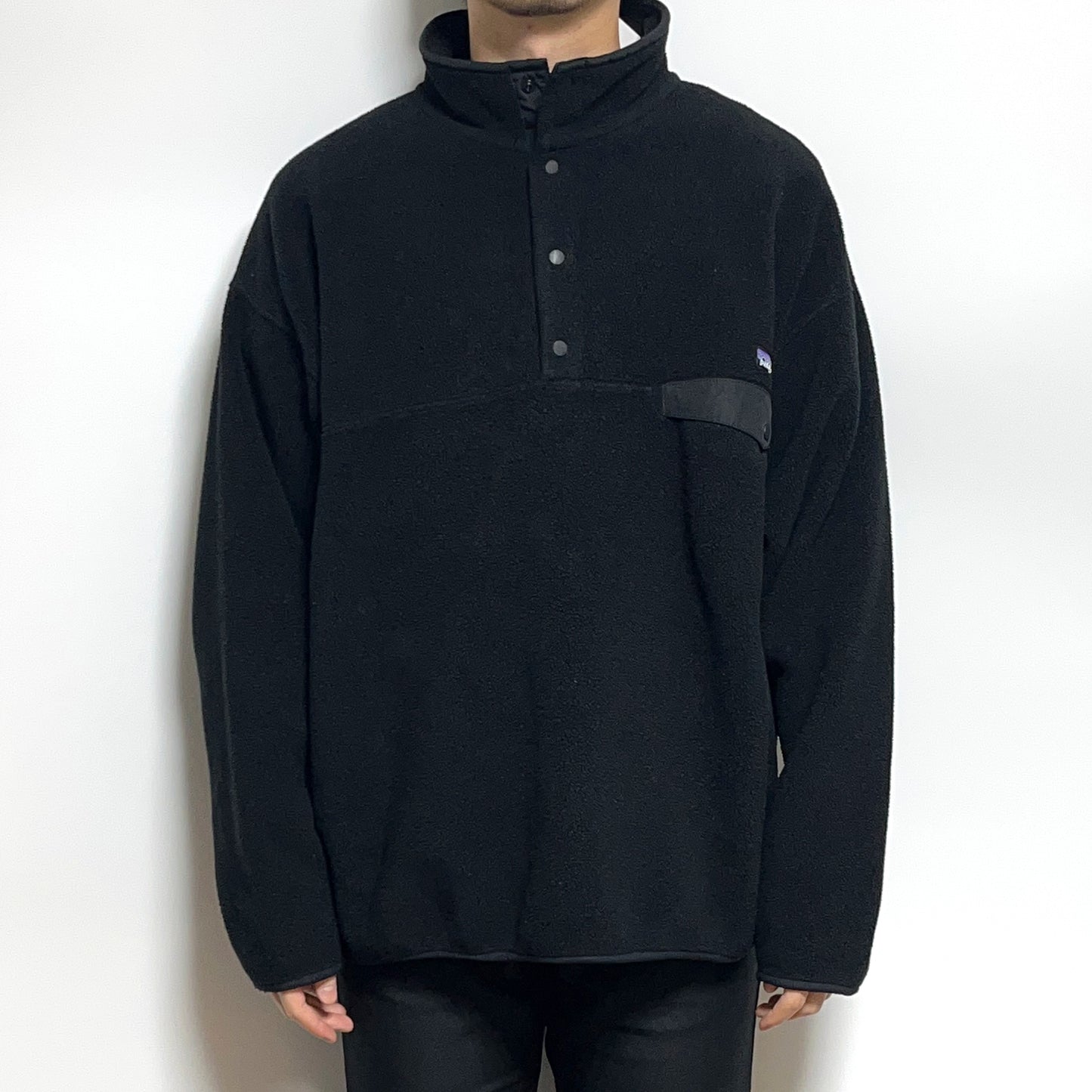 00's Patagonia Fleece Snap T Black Size (XL)