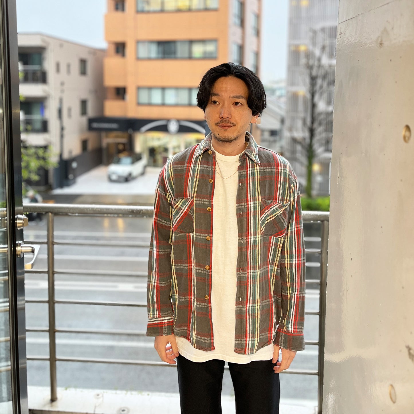 70's BIG MAC 単色タグ Nel SH 好配色チェック Size (M)
