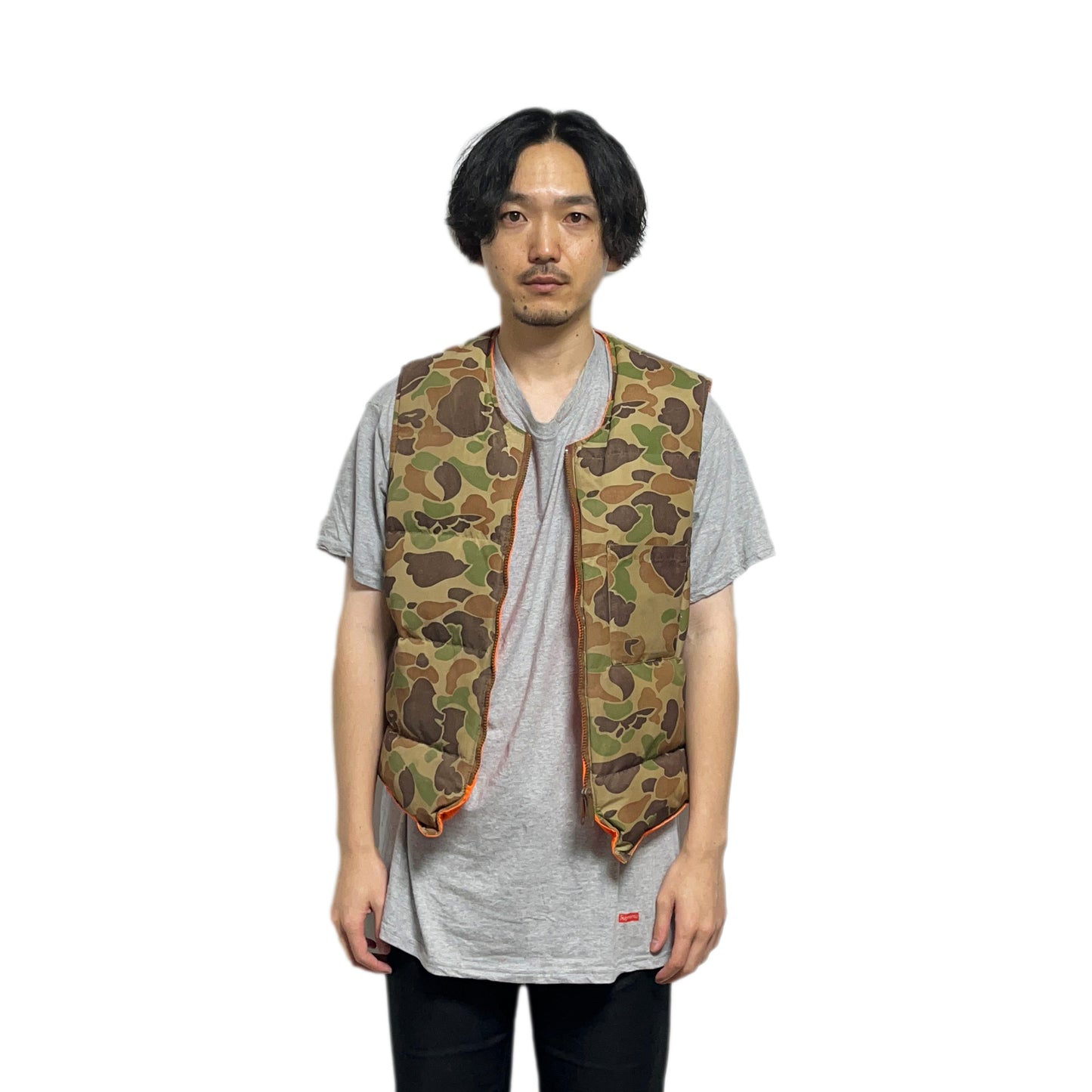 80's Eddie Bauer リバーシブル Vest Size (L)位