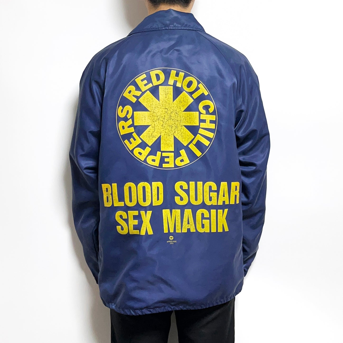 90's Red Hot Chili Peppers Coach JKT "BLOOD SUGAR SEX MAGIK" Size (L-XL)位 スペシャル!