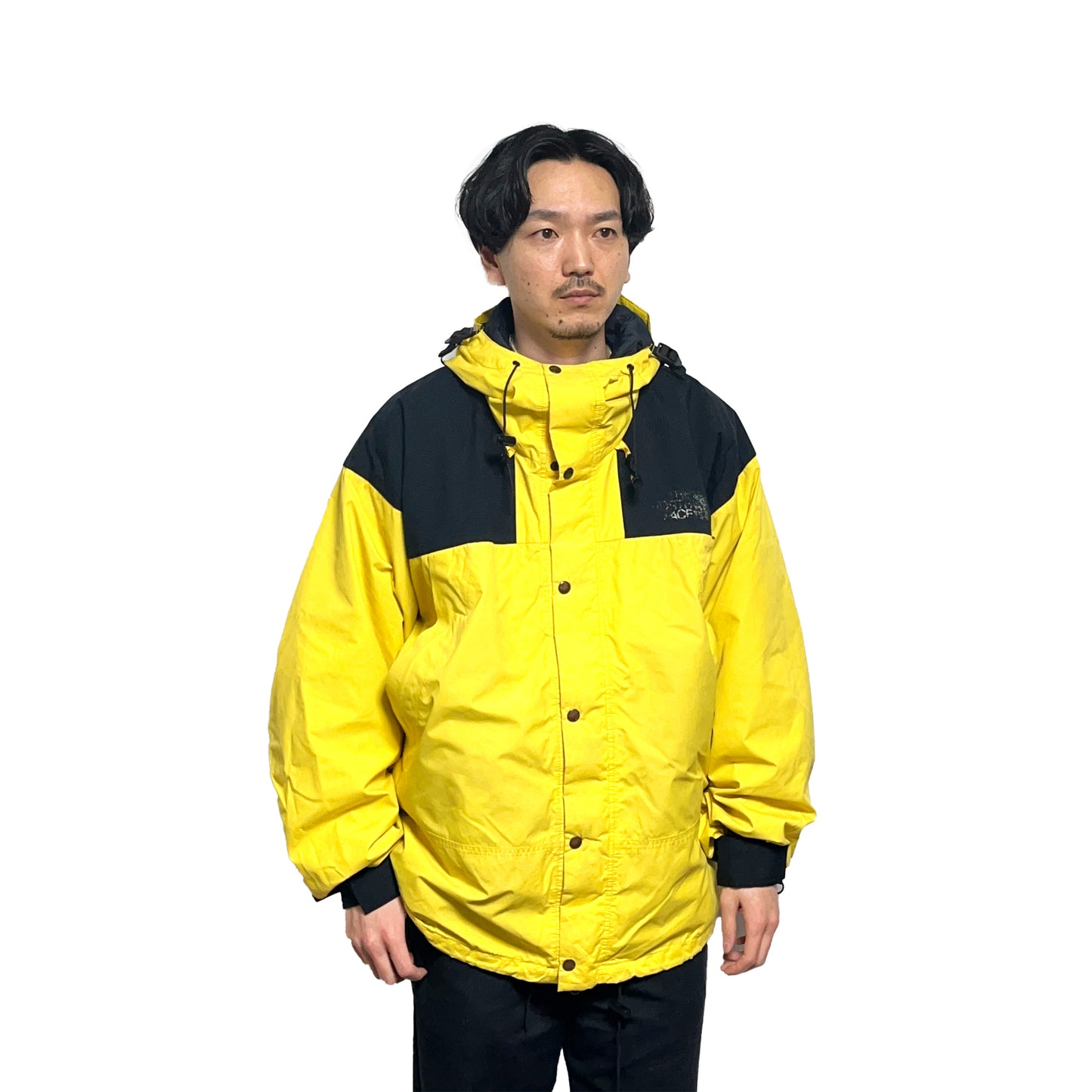90's The North Face Mountain JKT GORE=TEX Yellow Black 極上カラー Size (XL)