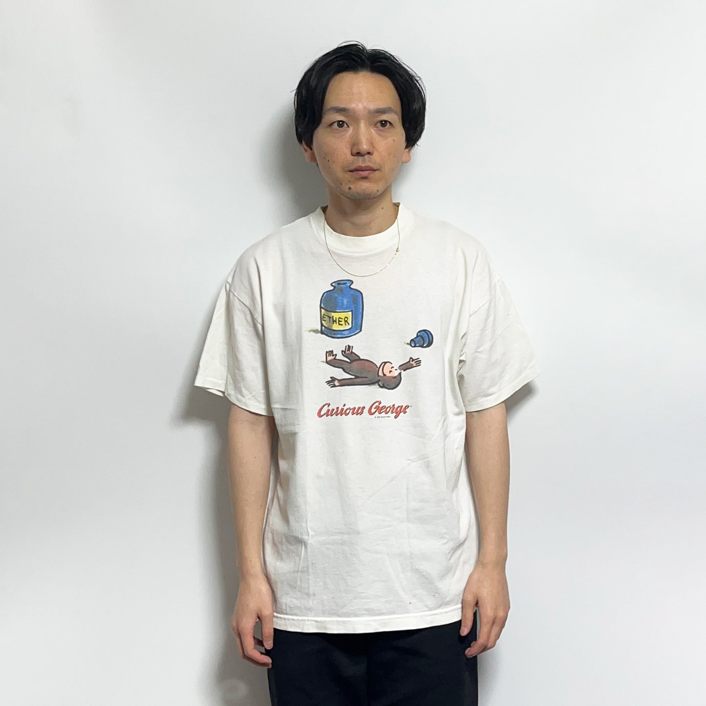 90's CRONIES Currious George おさるのジョージ T Size (XL)