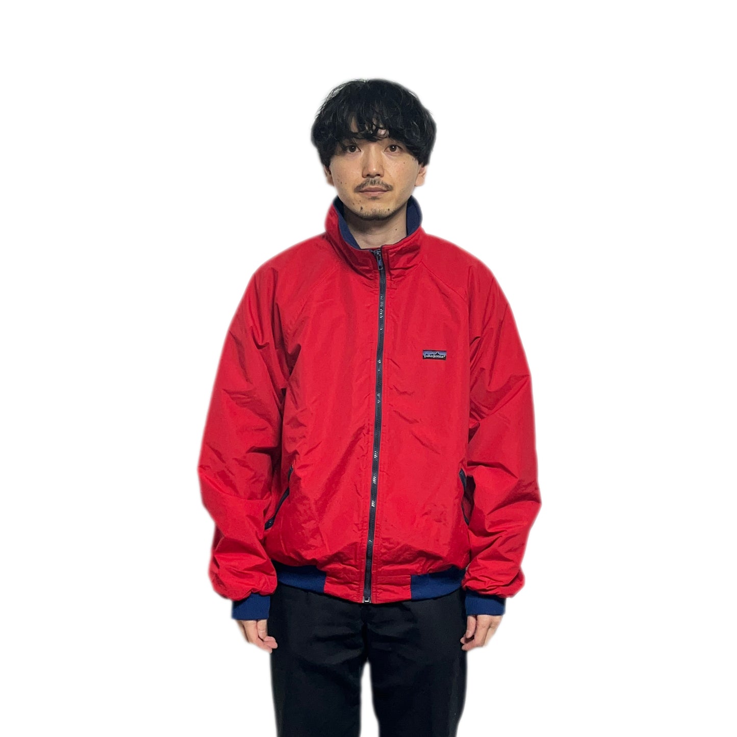 80's Patagonia Shelled Synchilla JKT Red X Navy Size (XL)