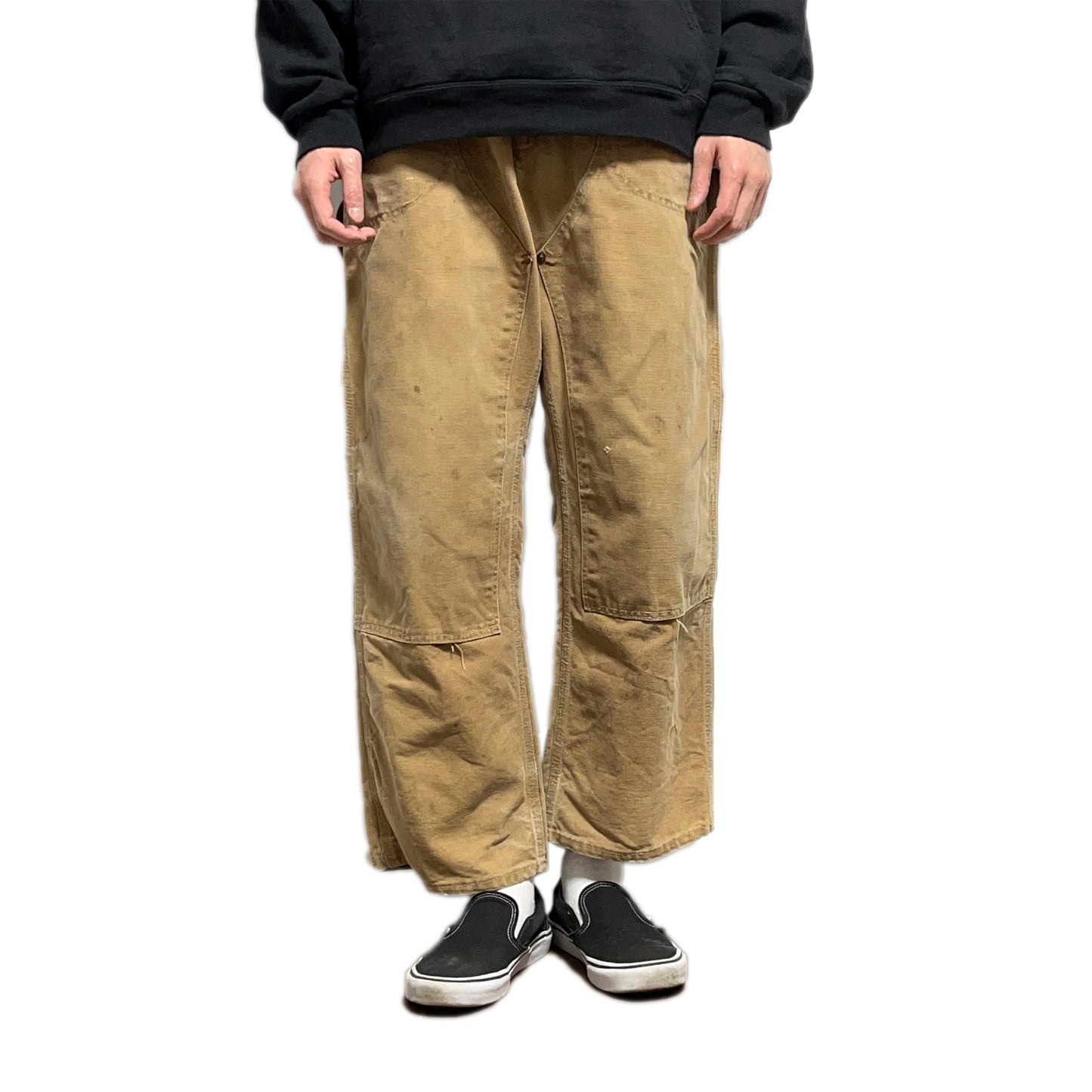 60's〜 Carhartt ダブルニー ダックペインター PT デカCボタン Size (W33.5 L28)位