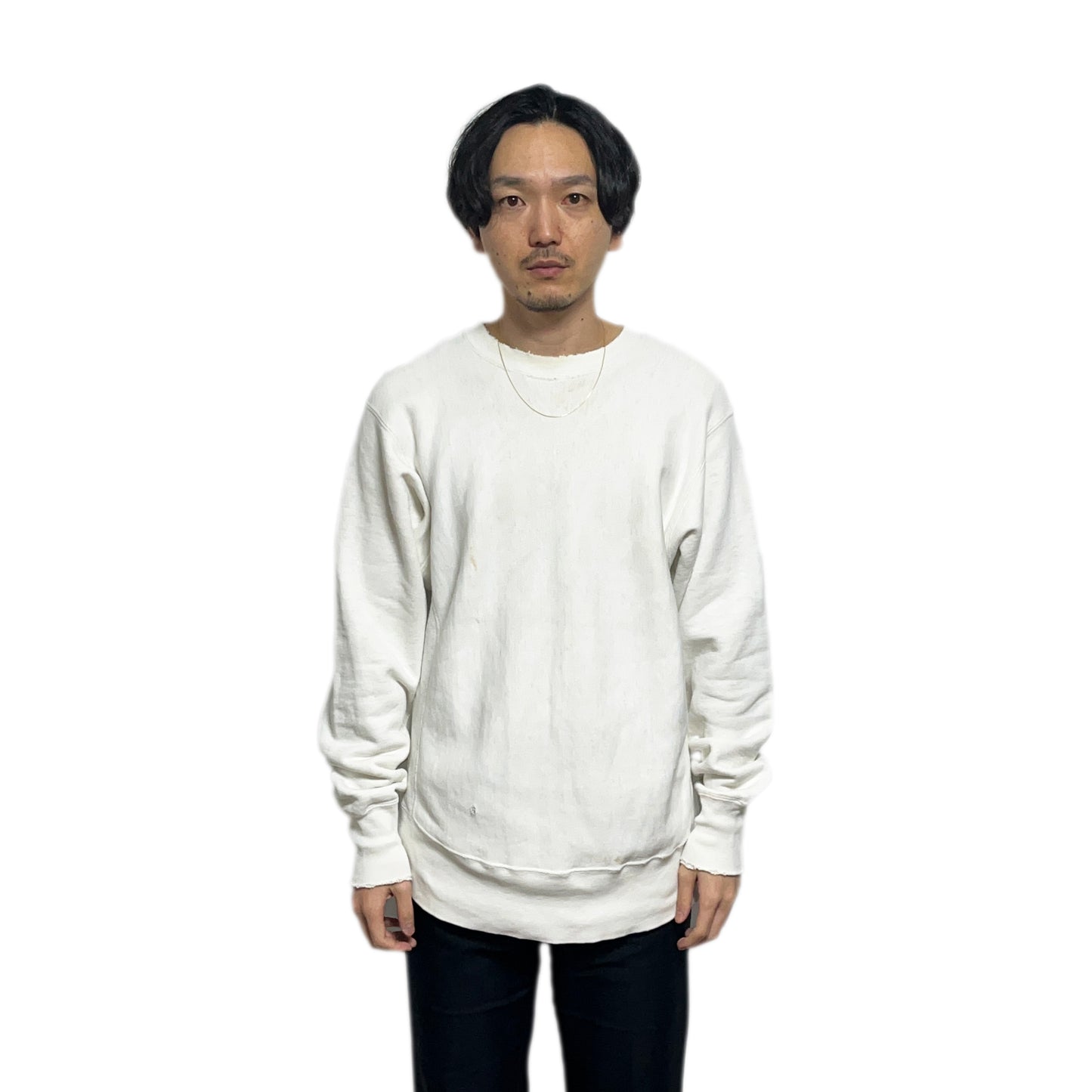 60's Champion R/W タタキタグ 無地 Size (L) レア!