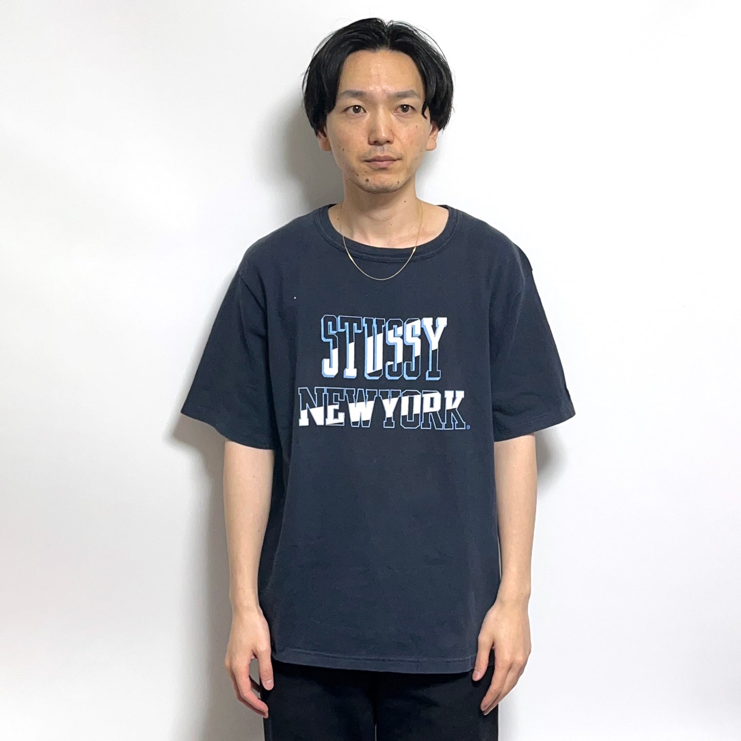 90's〜 Champion X Stussy T ネイビー Size (L)