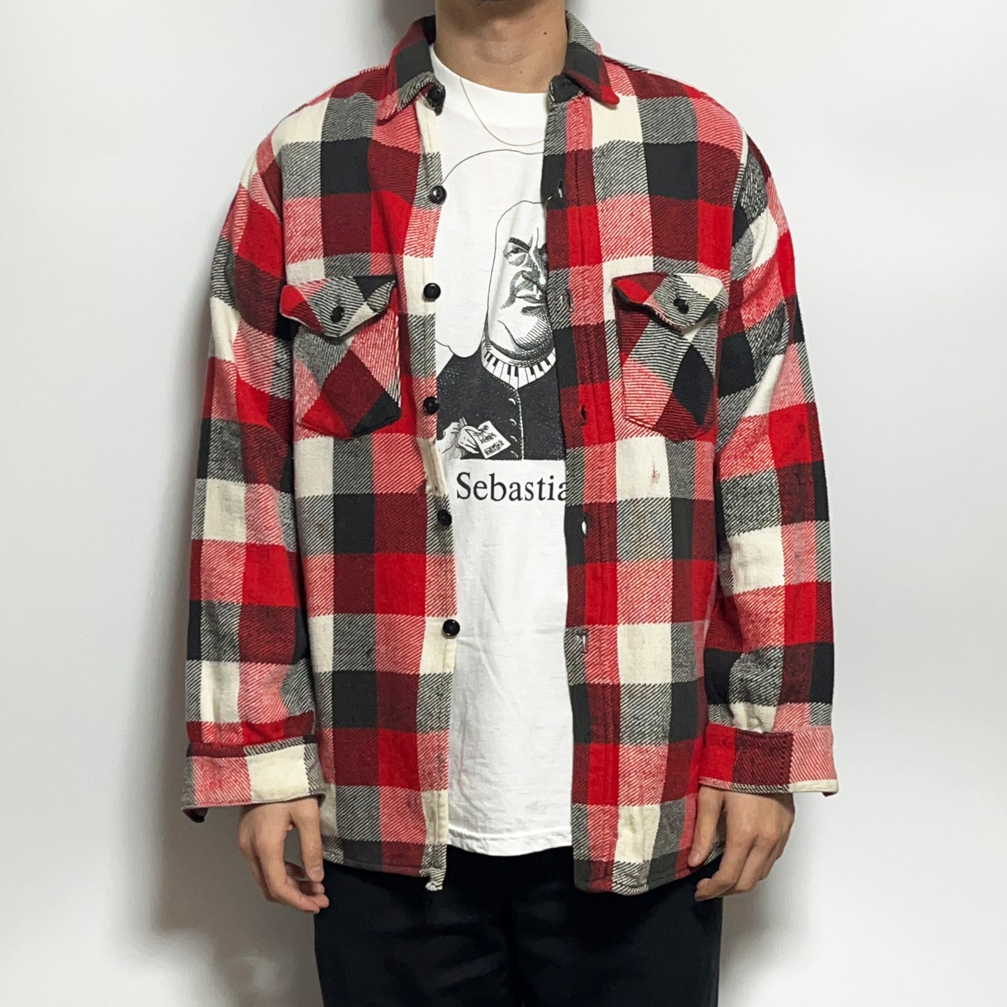 60's FROSTPROOF Nel SH マチ付き バッファローチェック Size (15)