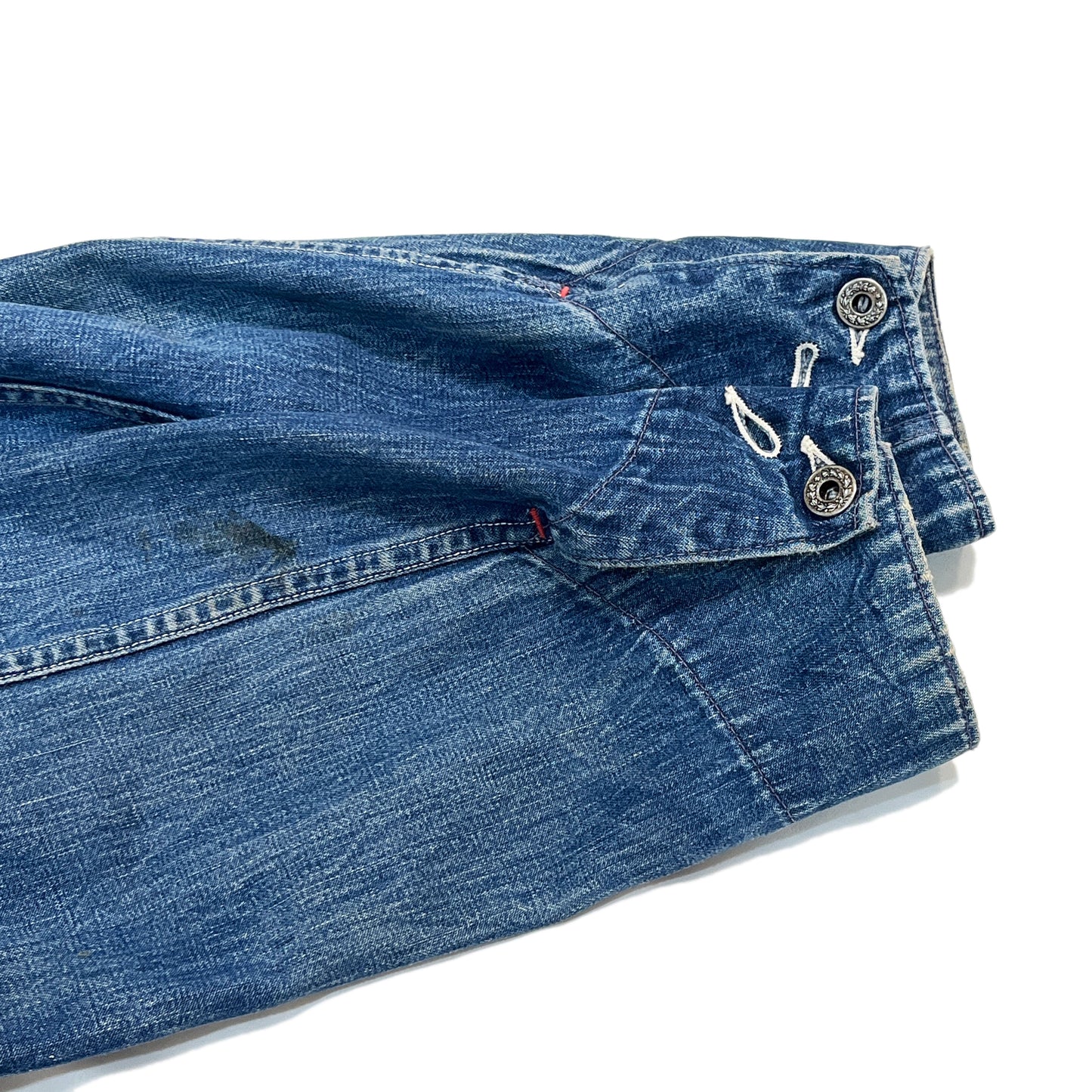 40's PAY DAY WWII Denim Coverall CROWN Change Button Size (44)位 スペシャル!
