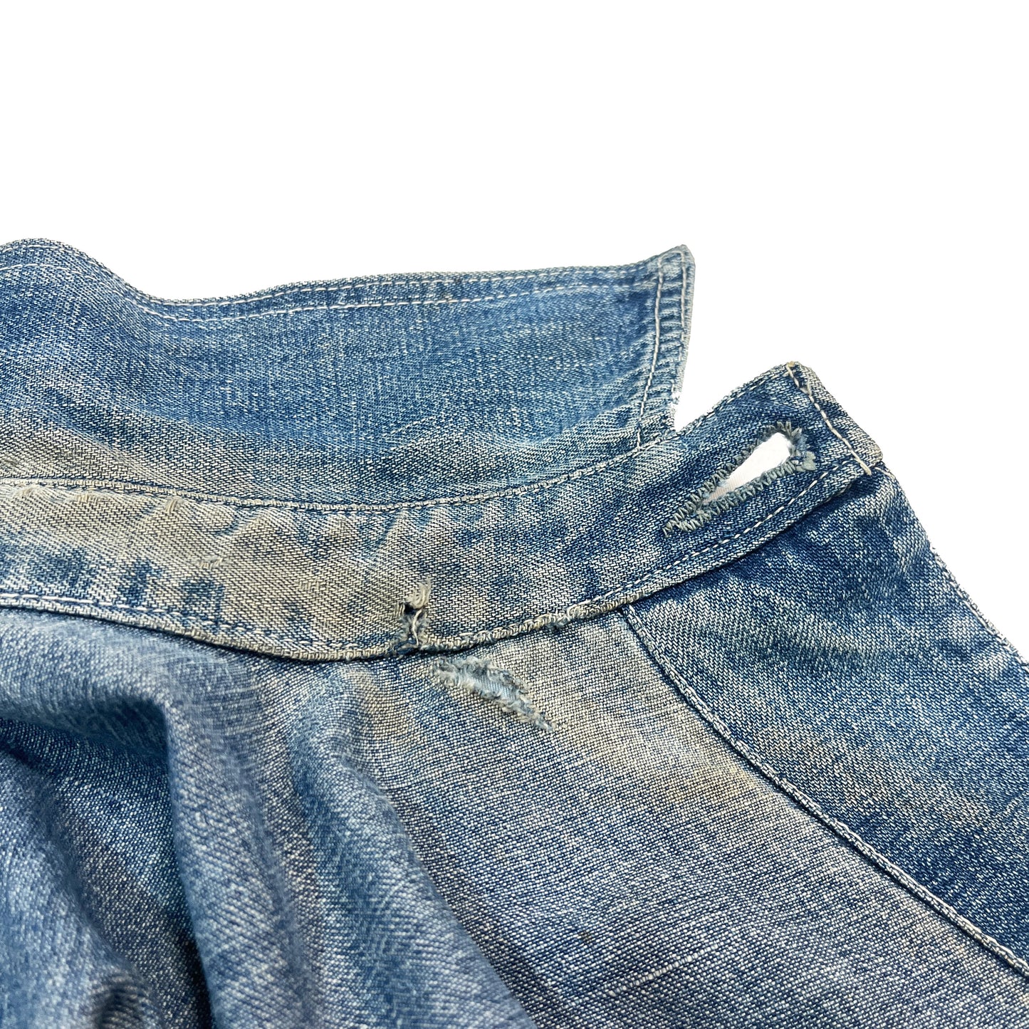 40's WWII Denim Coverall CROWN Change Button 極上雰囲気 Size (42)位 スペシャル!
