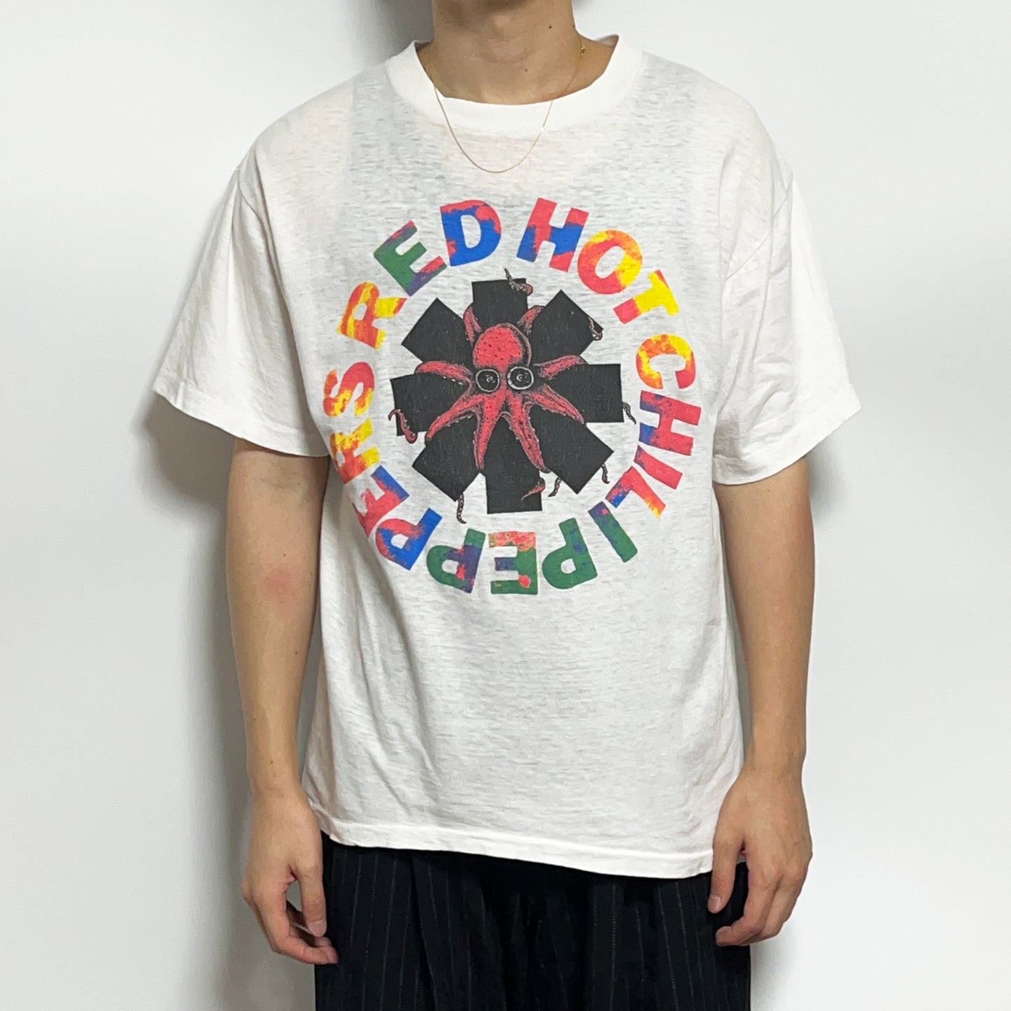 80's フランス製 Red Hot Chili Peppers T オクトパス Size (L) スペシャル!