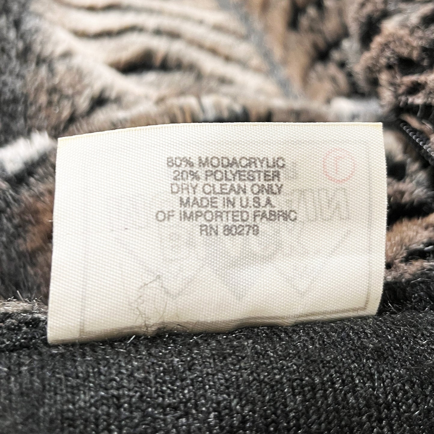 90's Black Mountain Fake Fur Vest Szie (L)