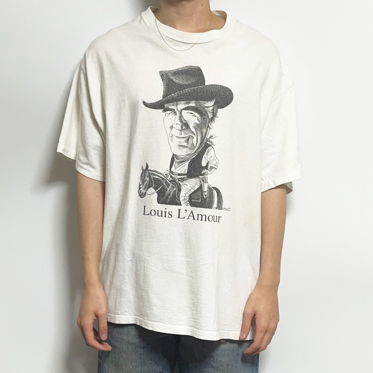 80's〜 SOFFE'S Largely Literary Series "Louis L'Amour" T Size (XL)