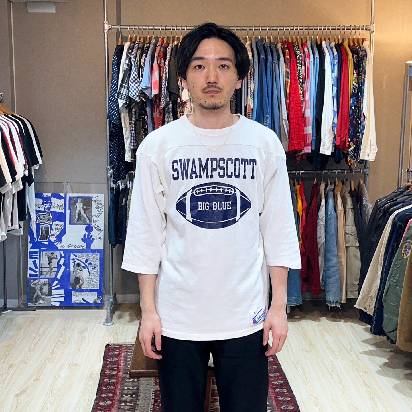 80's Champion Football T Size (L) 極上コンディション!