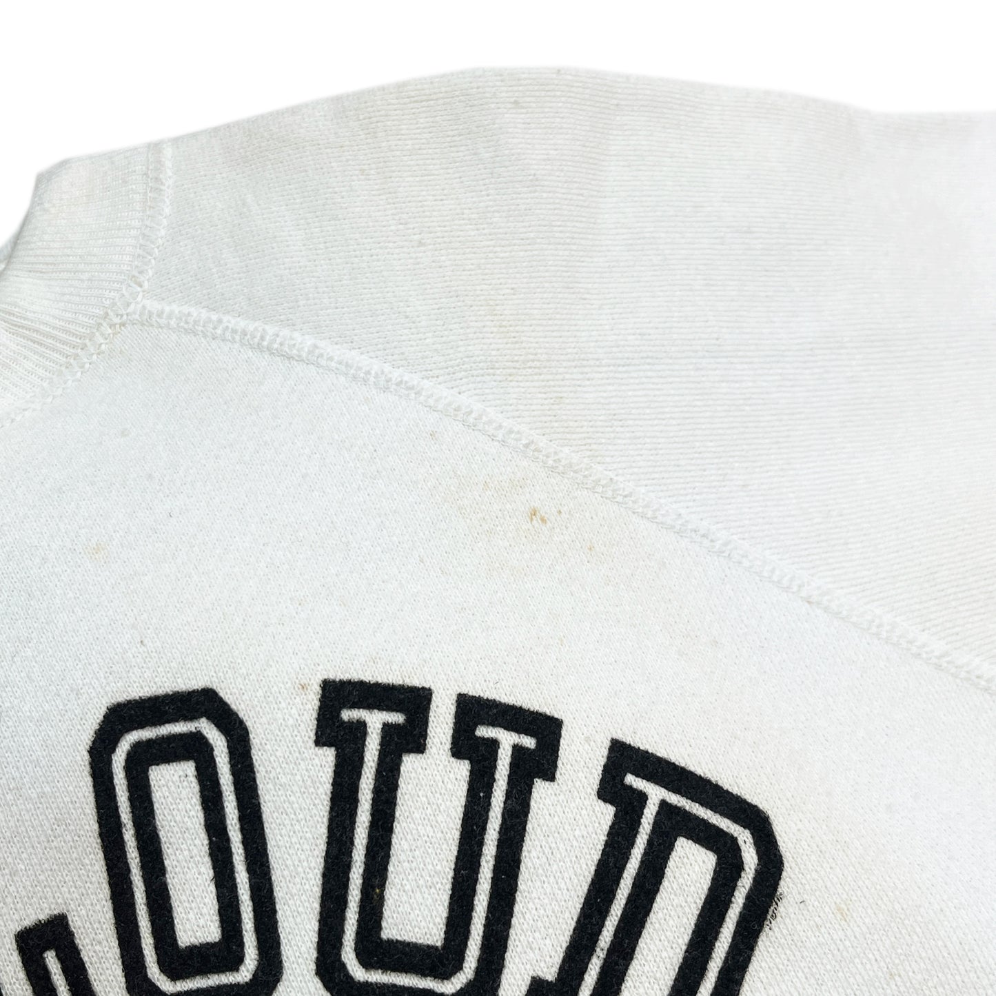 60's Champion ランタグ Flocky Print Sweat "St.Cloud State" Size (L) Almost Deadstock