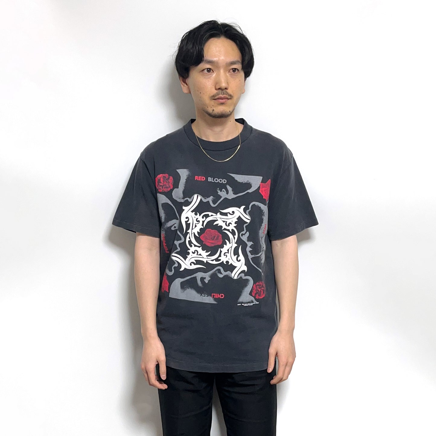 90's SOF Tee Red Hot Chili Peppers T "Blood Sugar Sex Magik" Size (L) レア!