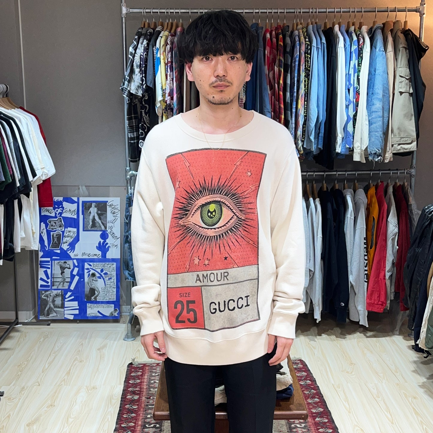 17AW Gucci アイアムール Sweat R/W タイプ Size (L)