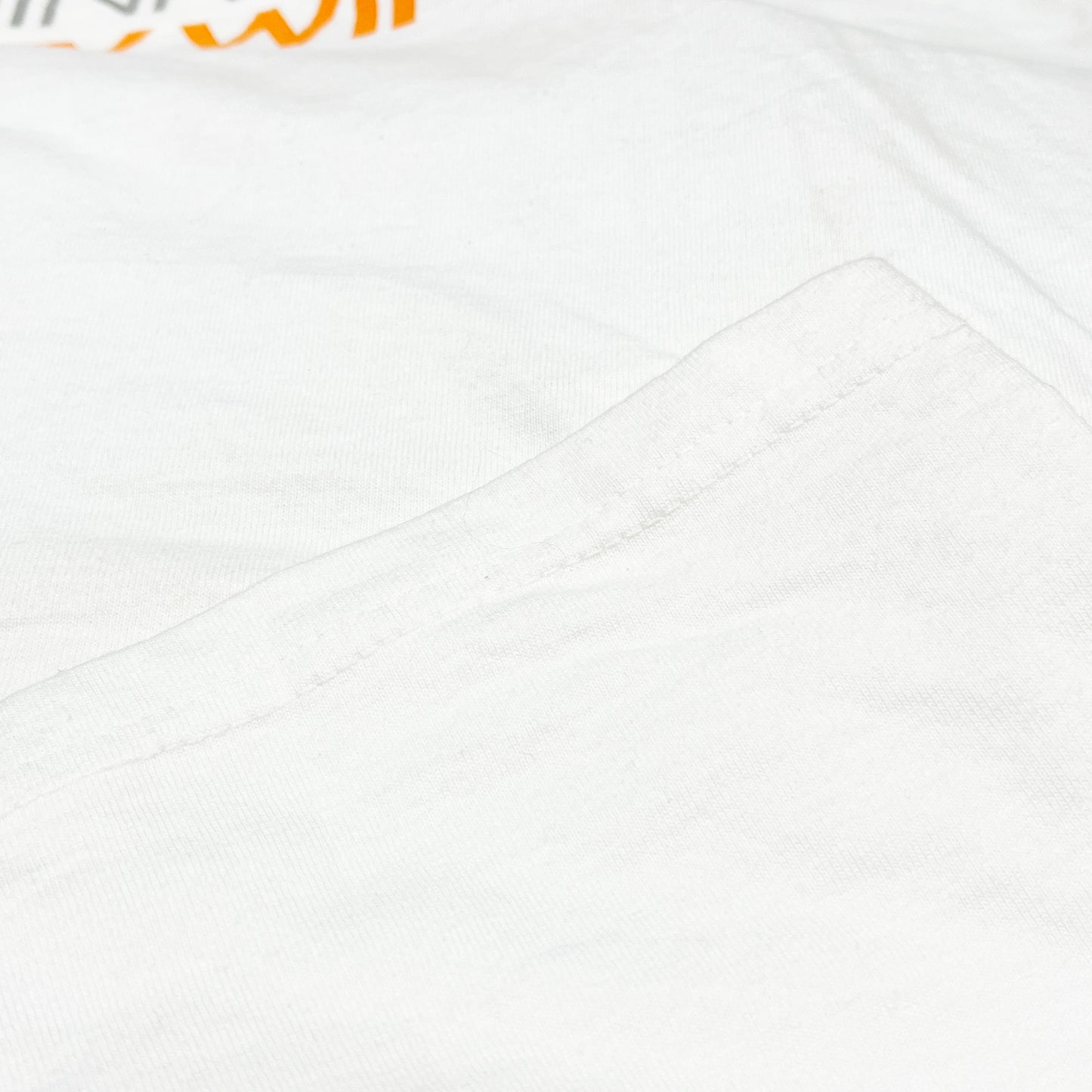 00s Anvil I THINK I LOVE MY WIFE T L Deadstock ディテール 2 Tシャツの素材 シワ プリントの文字