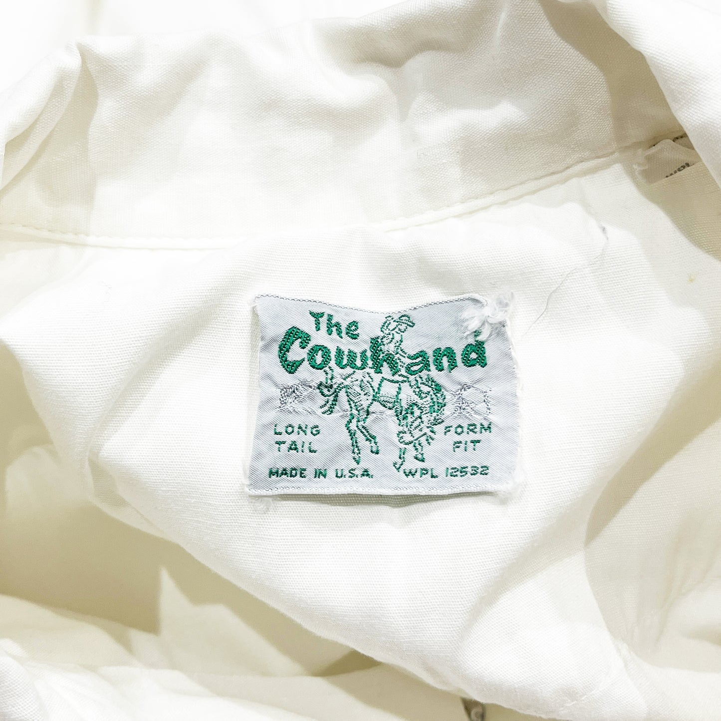 60's The Cowhand White Western SH Size (L)位