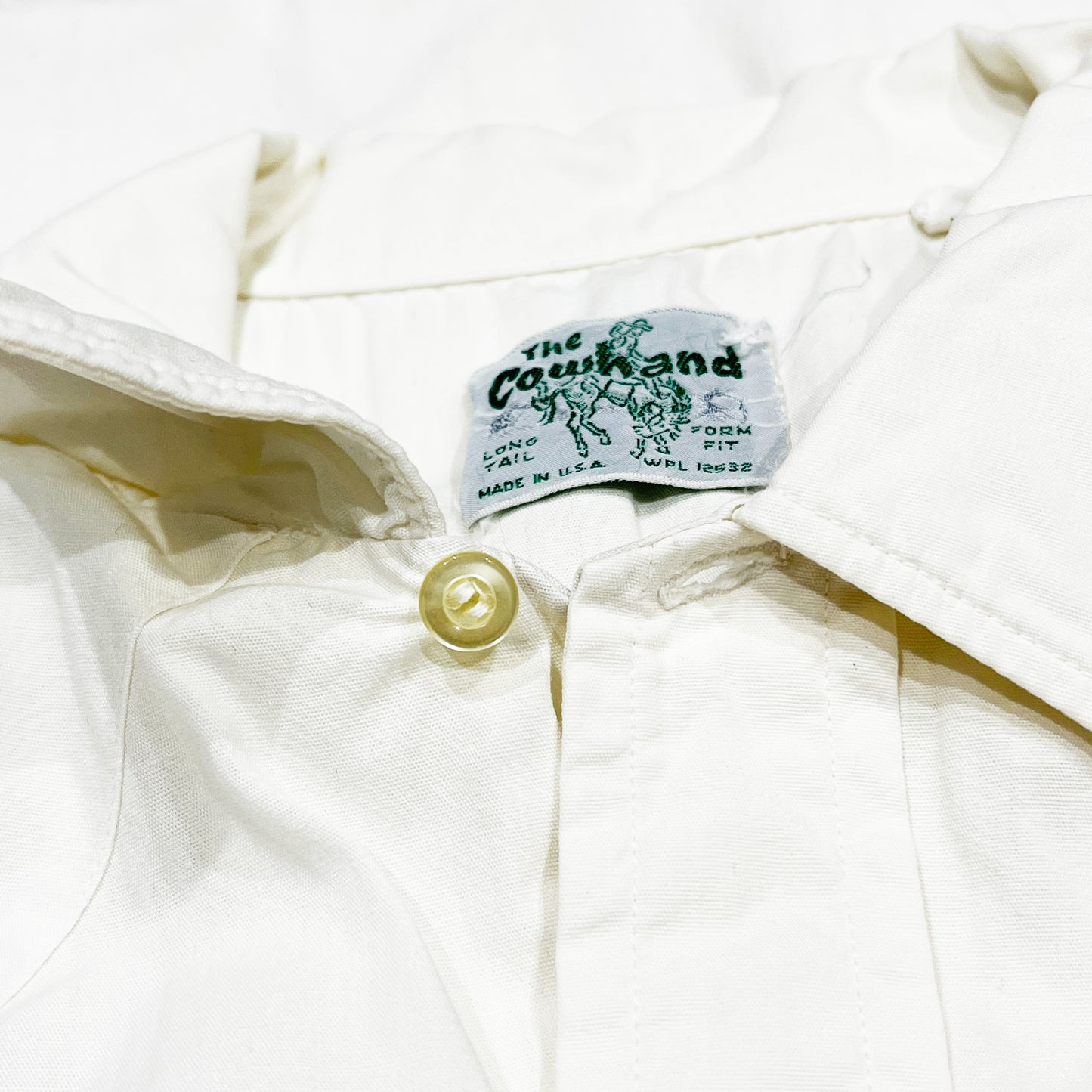 60's The Cowhand White Western SH Size (L)位