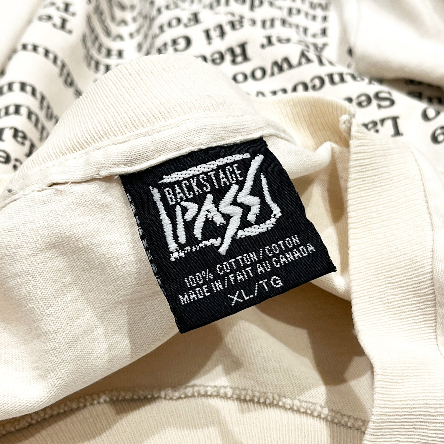 90's Backstagepass Beatles T Size (XL)