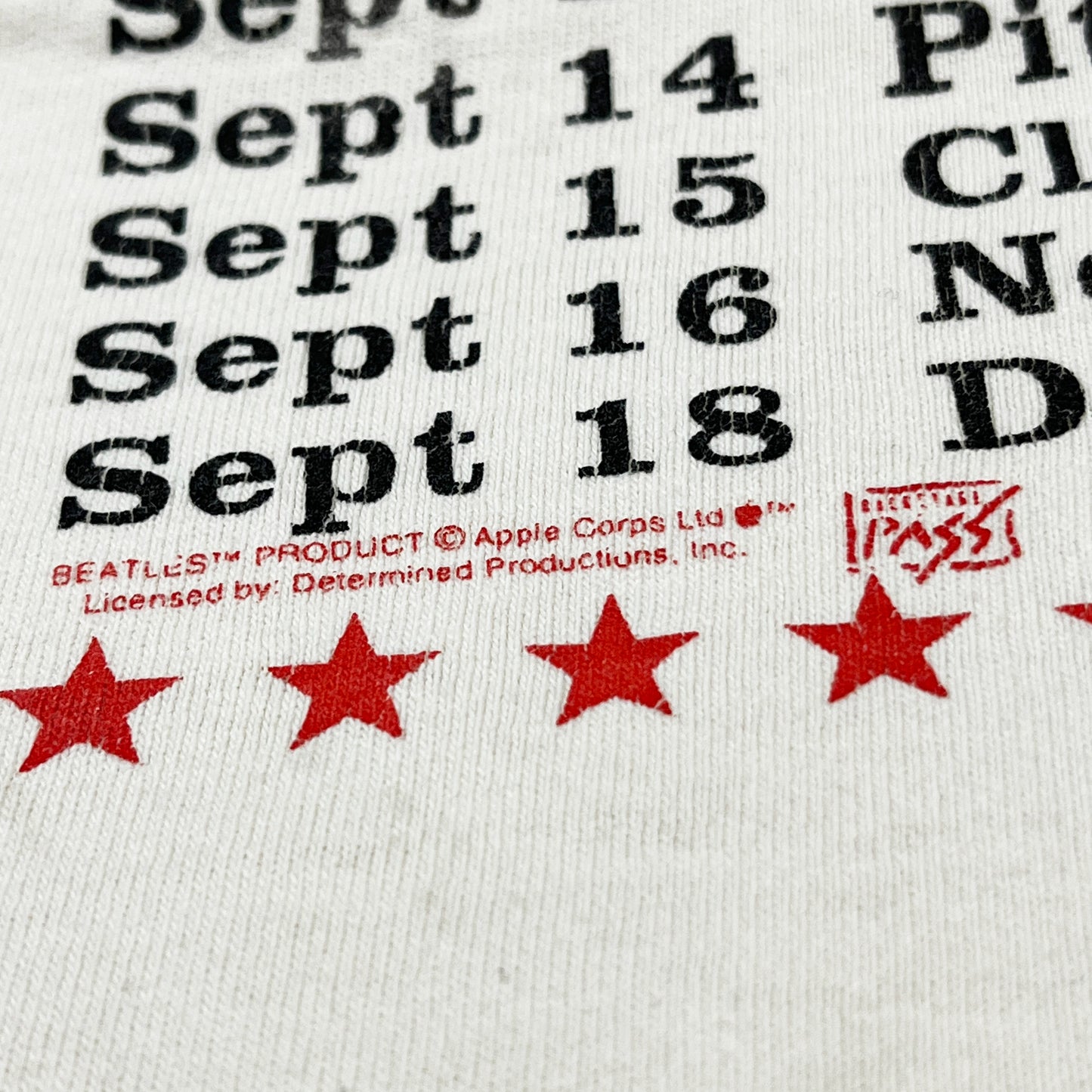 90's Backstagepass Beatles T Size (XL)