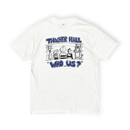 80's Hanes THACHER HALL WHO...US? T Size (XL)