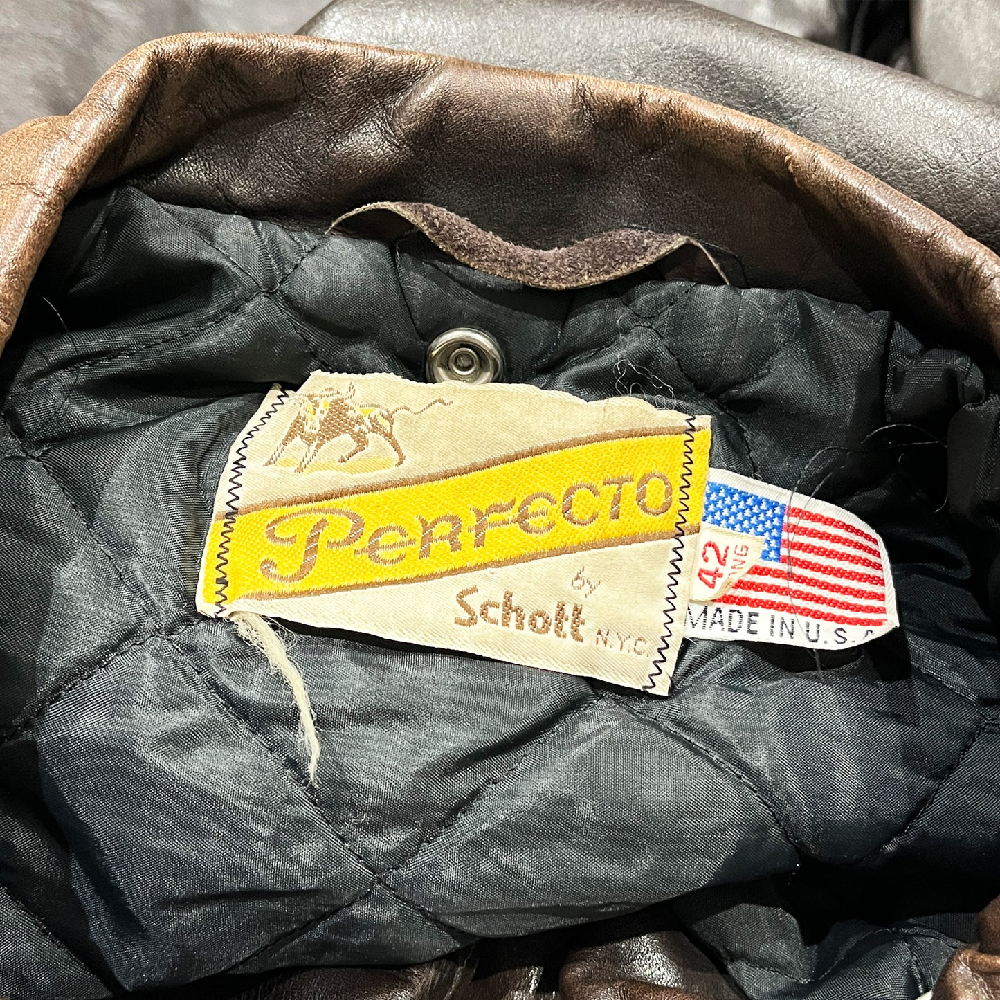 70's〜 Schott N.Y.C. Leather JKT Size (42L)