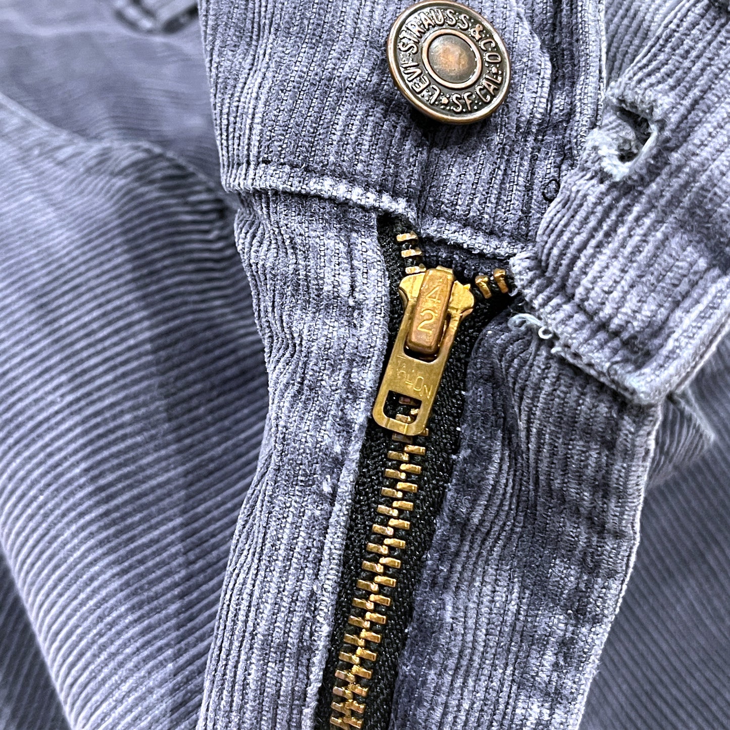 80's Levi's 519 Corduroy PT Blue Gray (W31 L30)位
