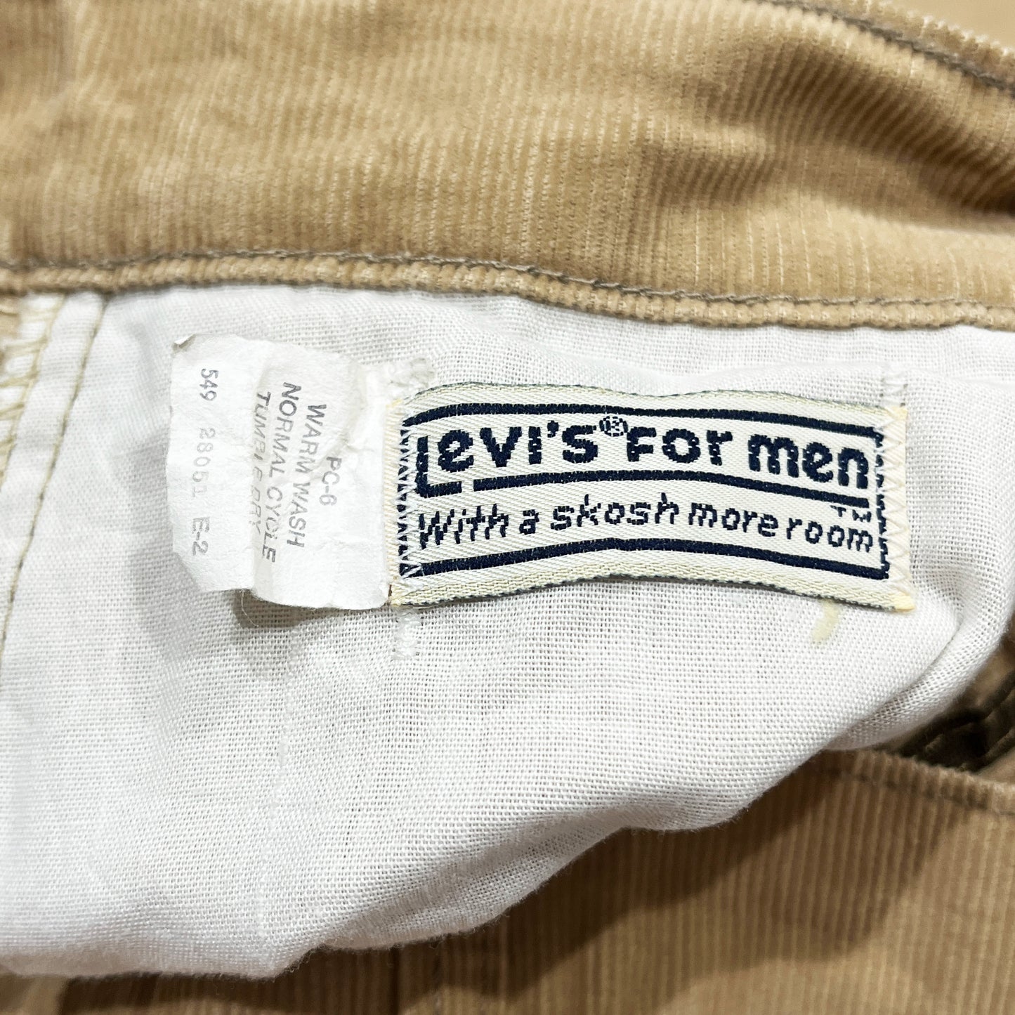 80's Levi's Corduroy PT Beige (W32 L31)位