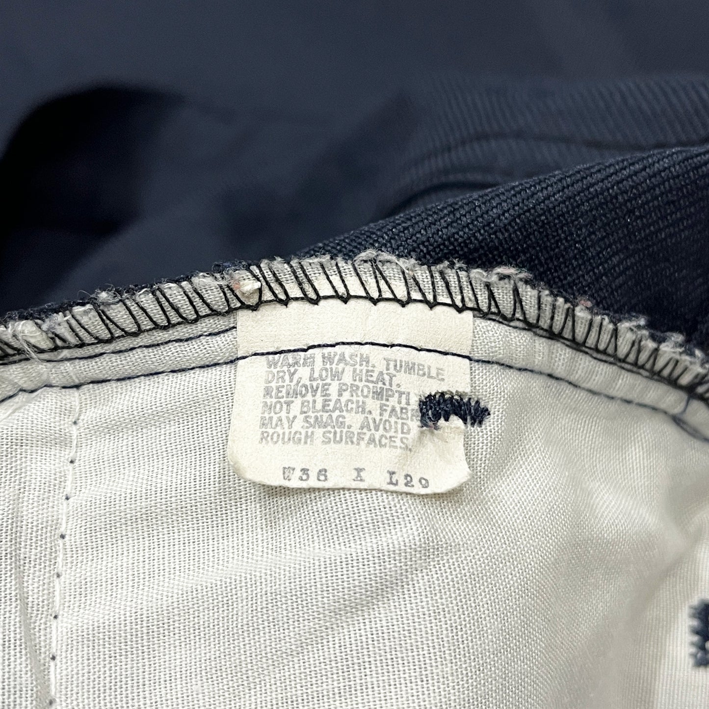 80's Levi's Poly PT Navy Size (W36 L27)位