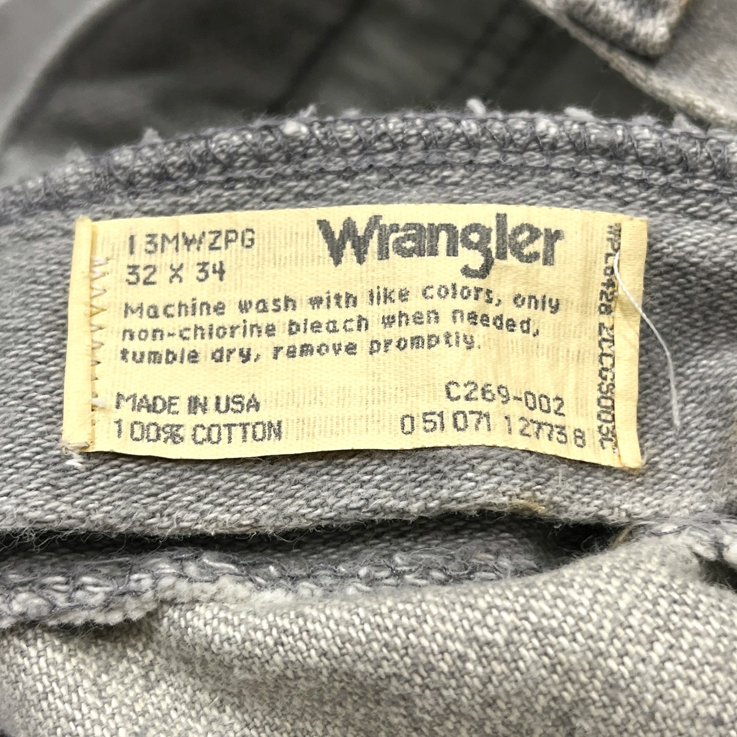 80's Wrangler Gray PT Size (W31.5 L30)位