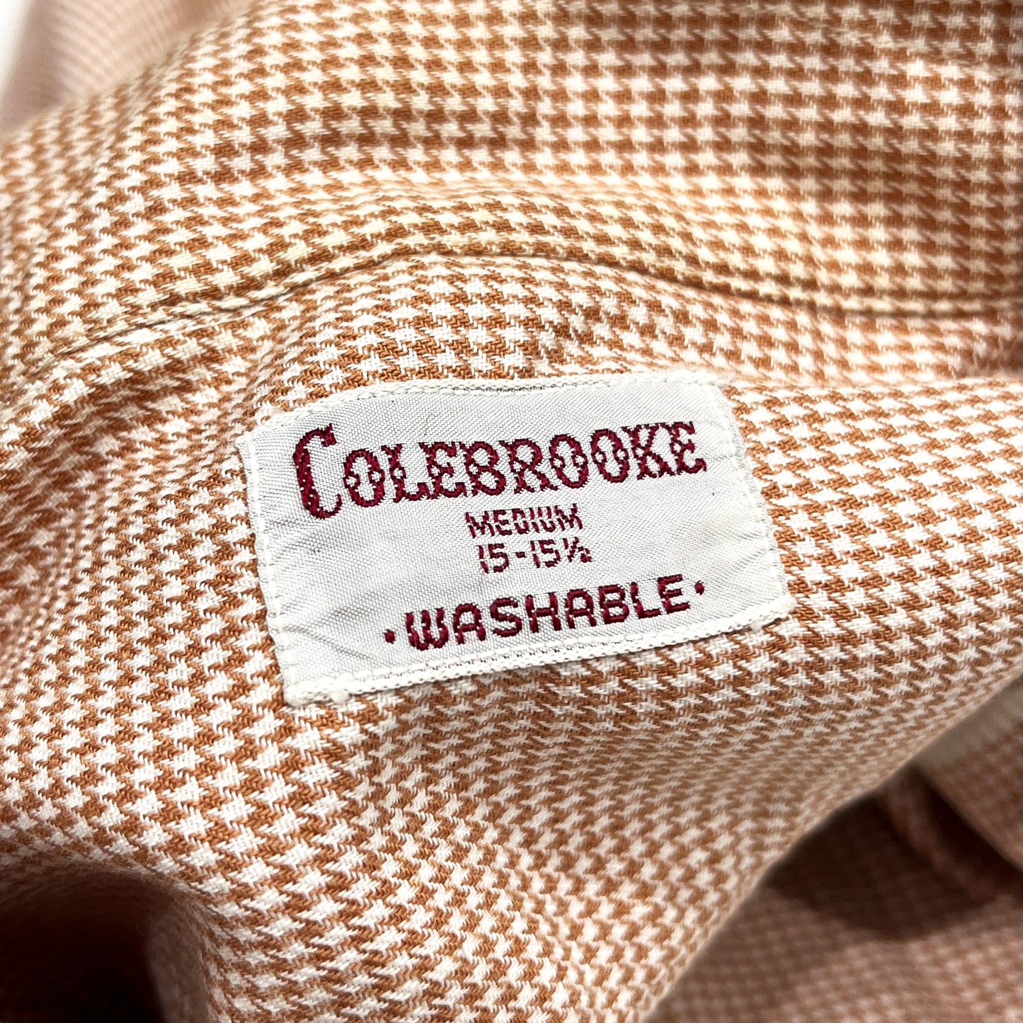 50's COLEBROOKE 千鳥格子 S/S SH Size (M)