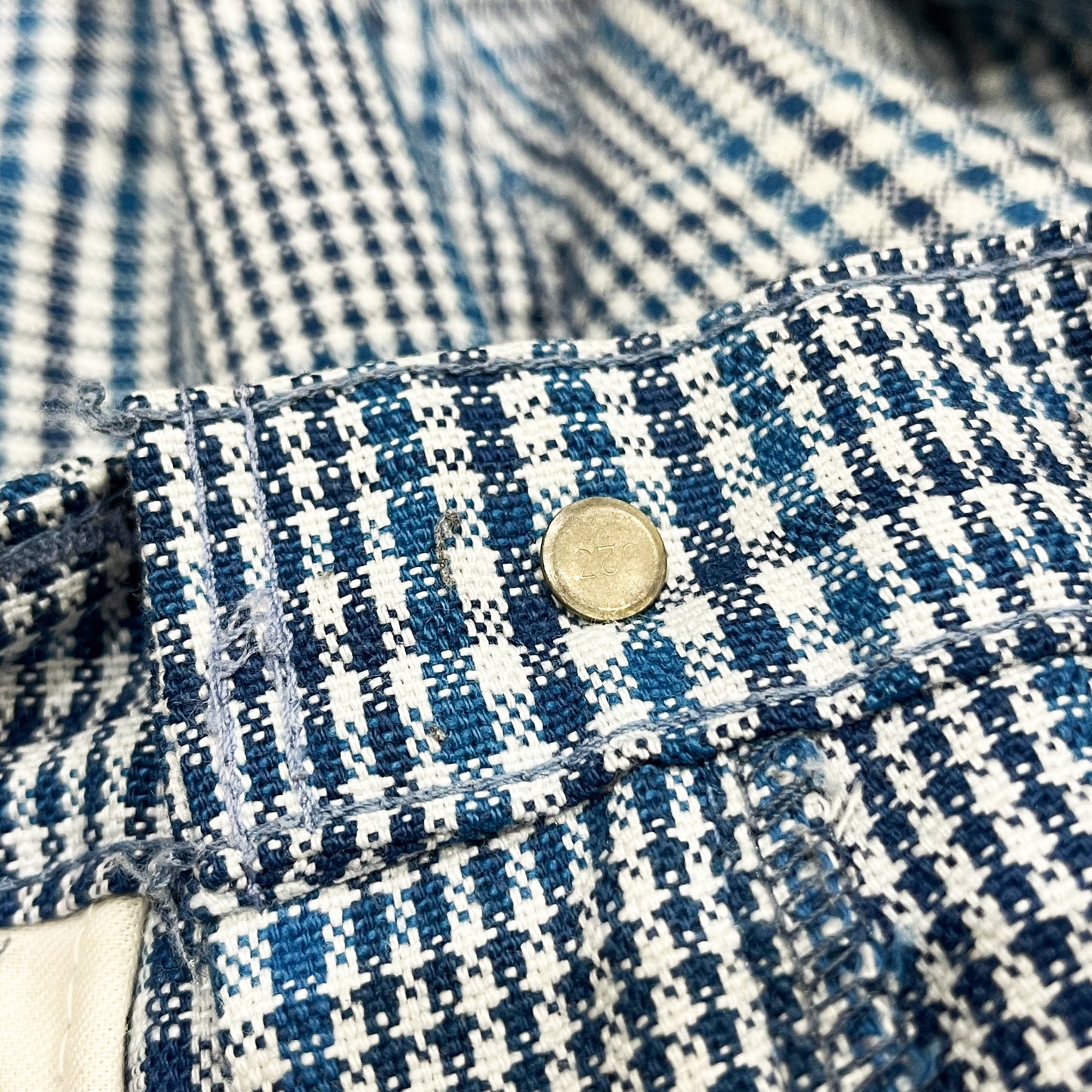 70's Levi's Sta-Prest Check PT Size (W31 L27.5)