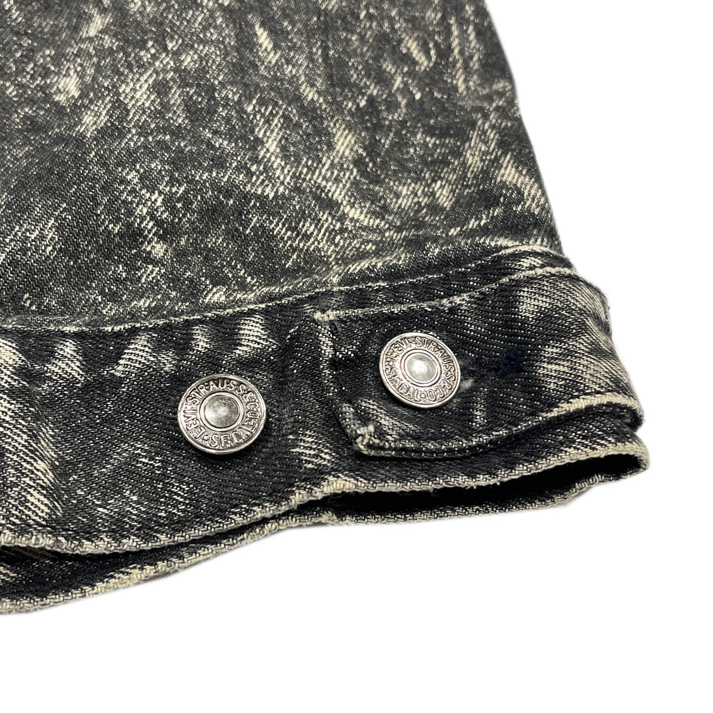 80's Levi's Black Denim JKT Size (XL)