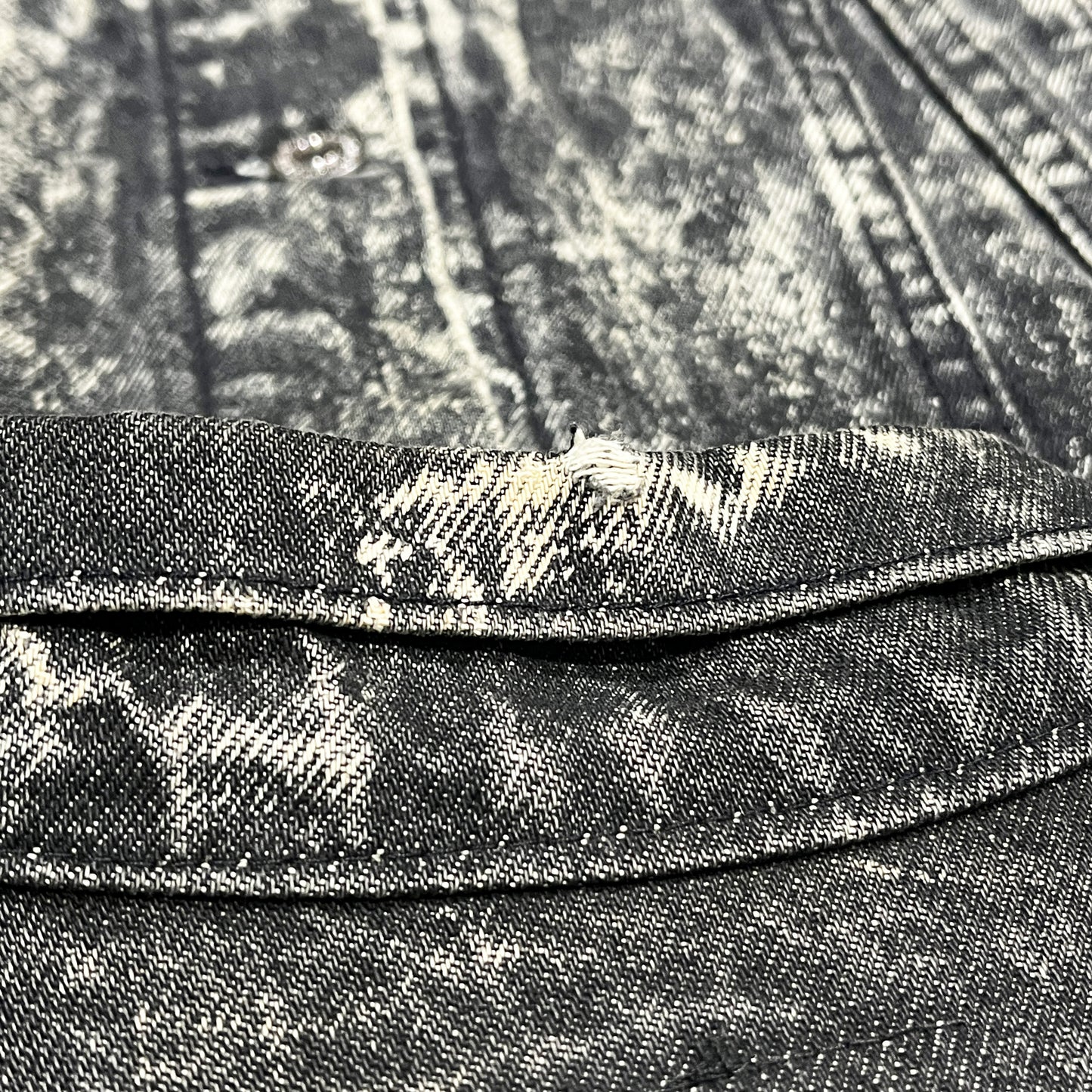 80's Levi's Black Denim JKT Size (XL)
