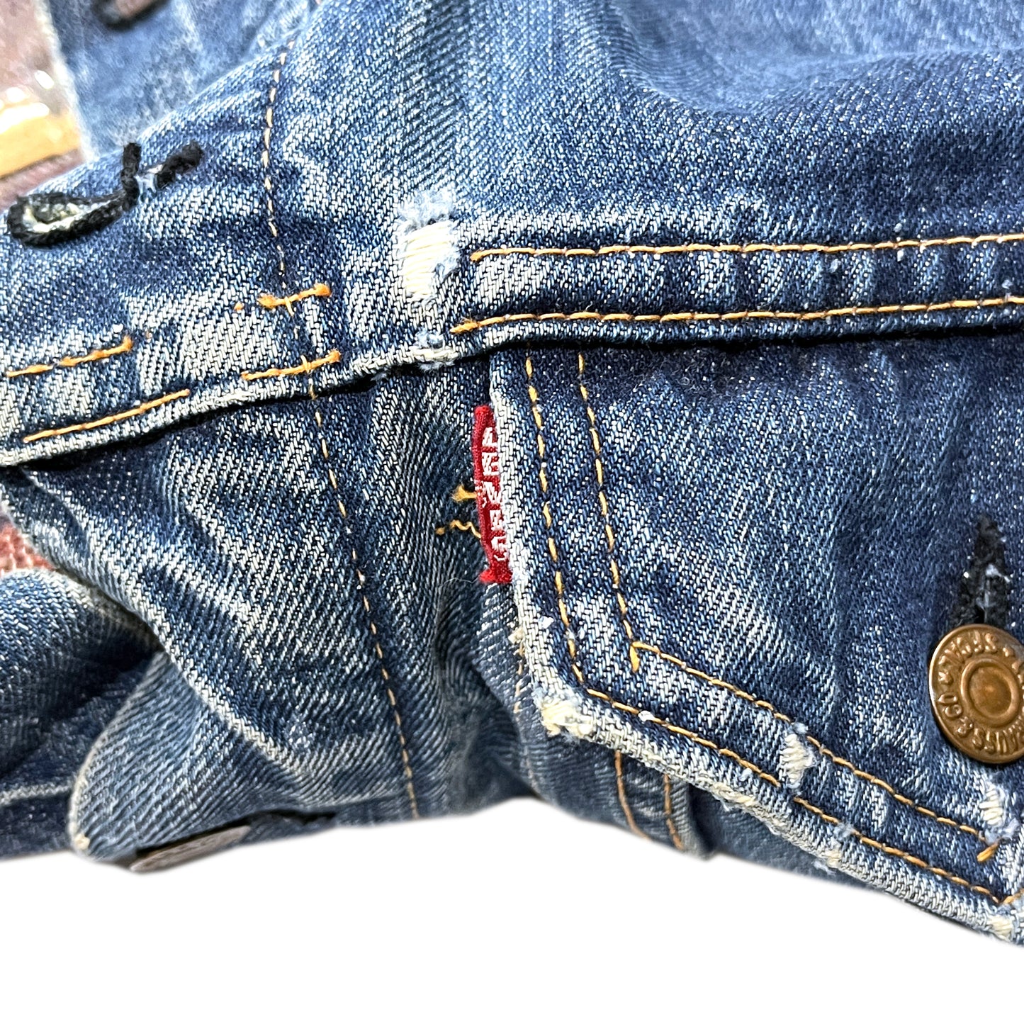 60's Levi's 70505 BIG E デカパッチ ブランケット付き Size (38)